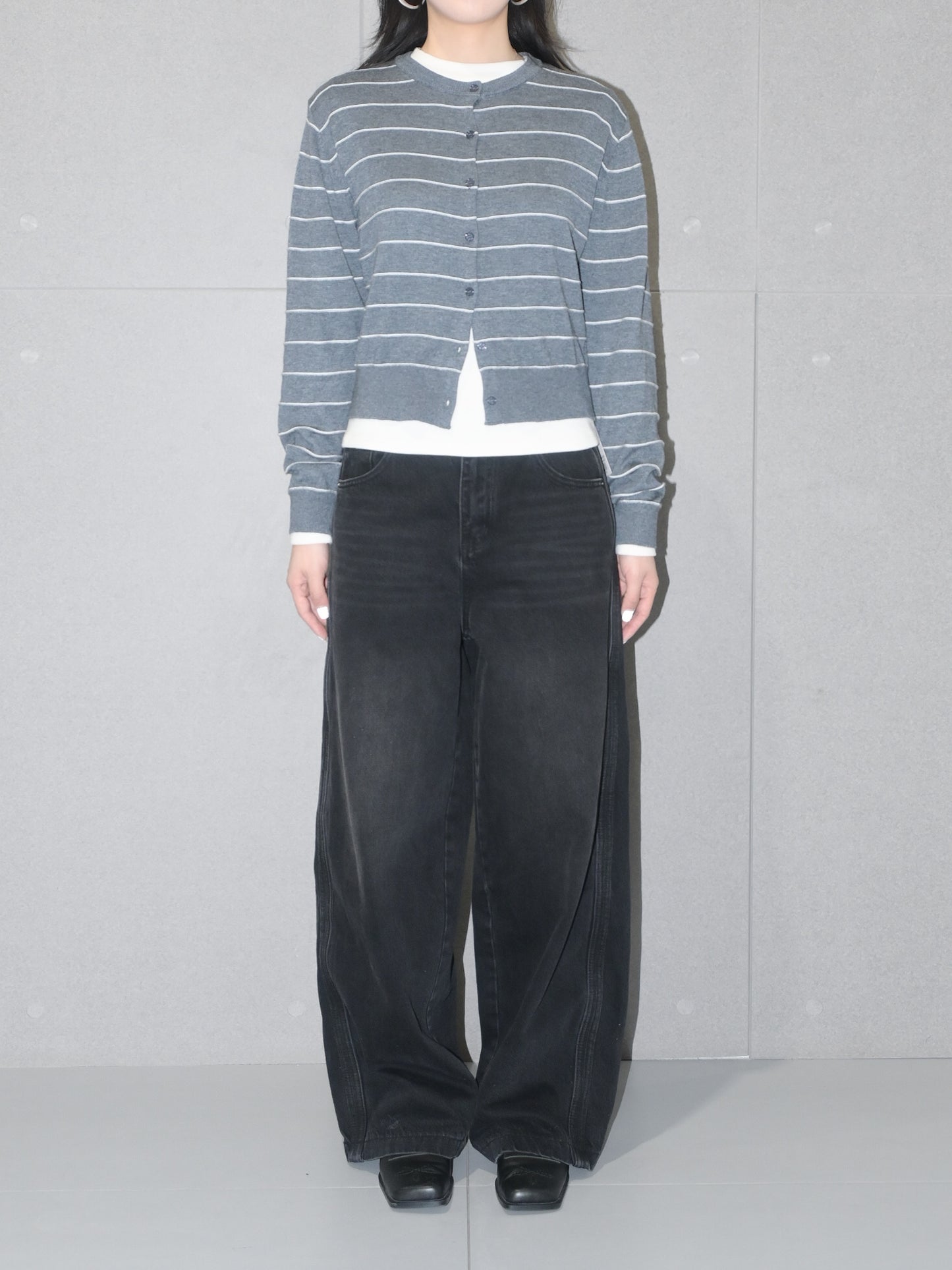 Striped Wool Cardigan