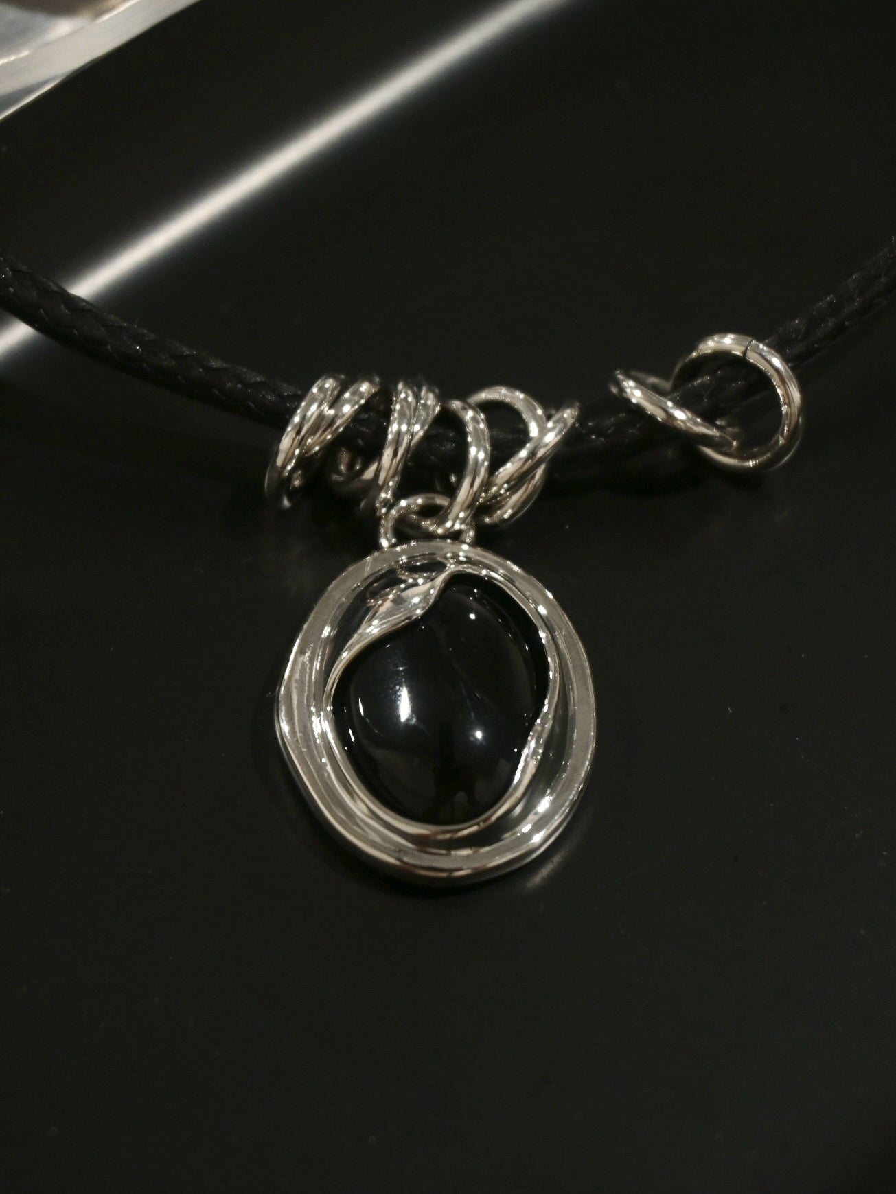 Black Onyx Pendant Necklace