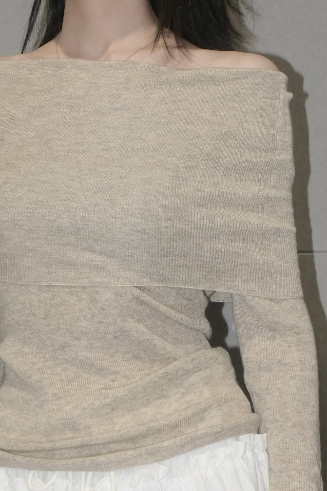 Fold Over Off Shoulder Top