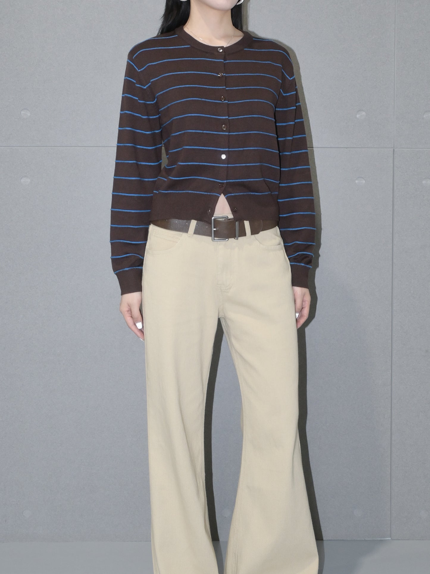 Striped Wool Cardigan