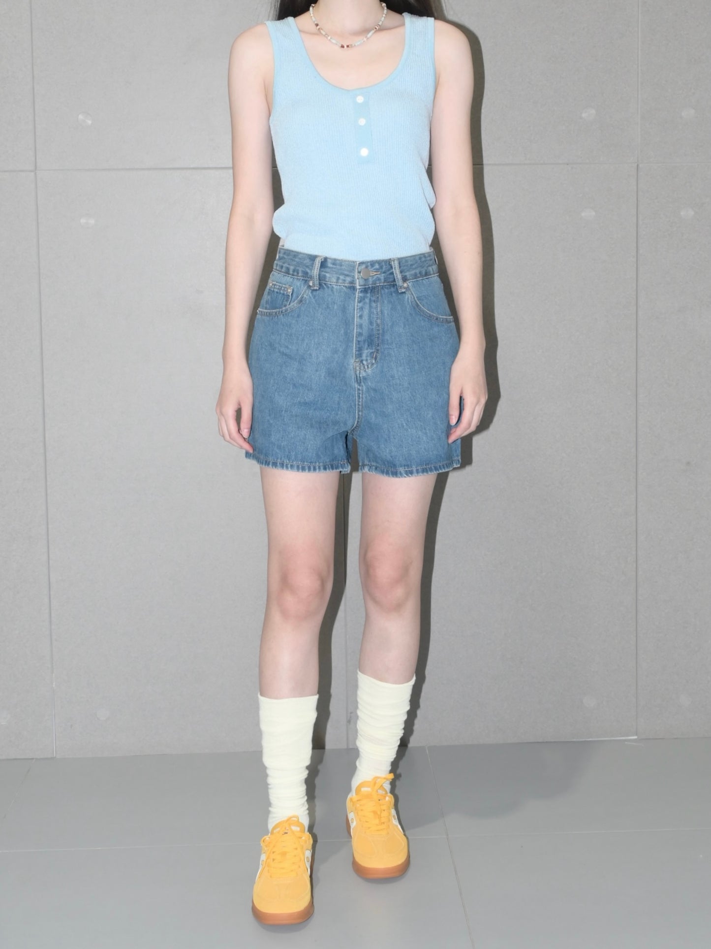 The A-Line Denim Short