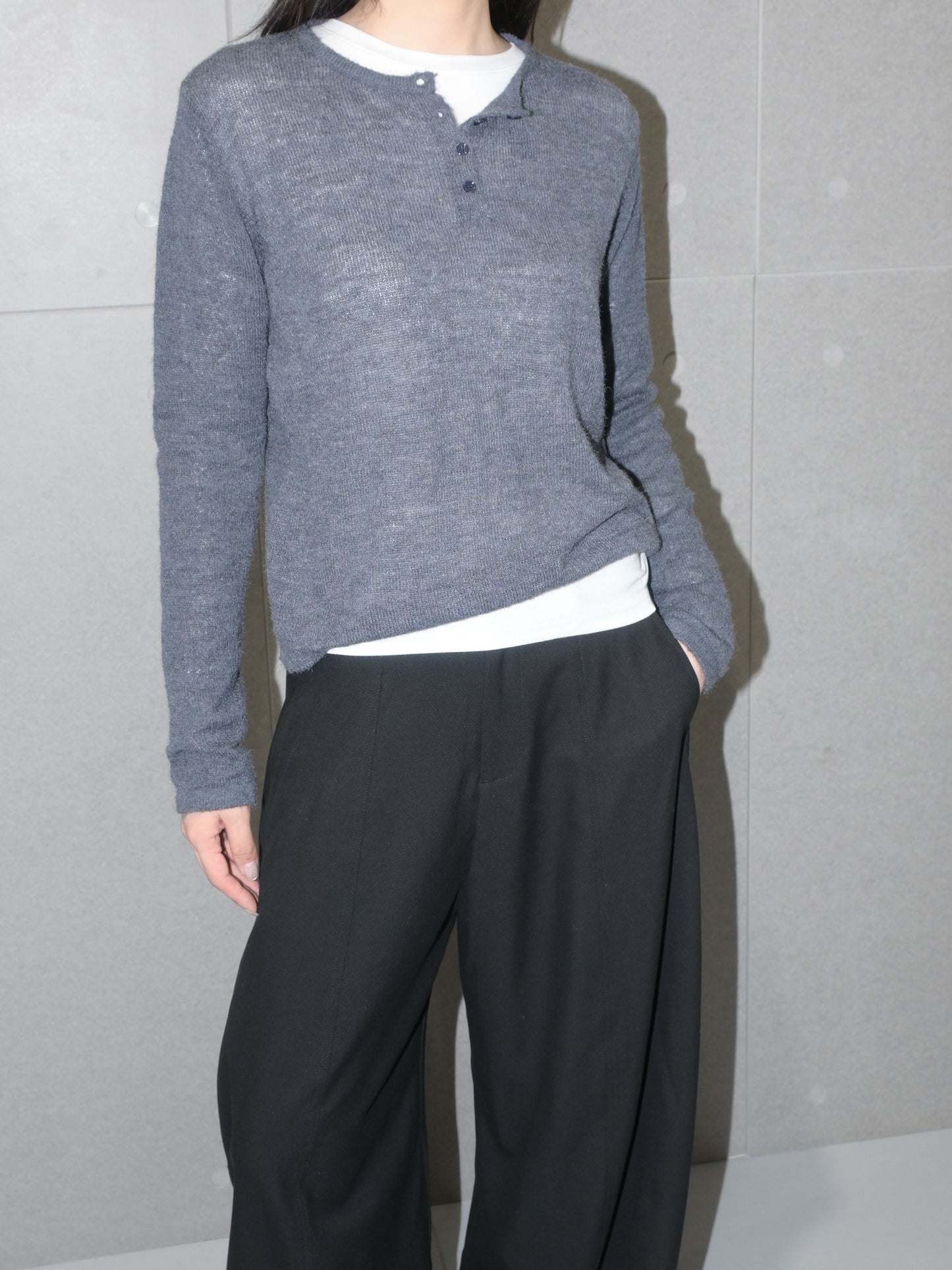 Henley Wool Sweater