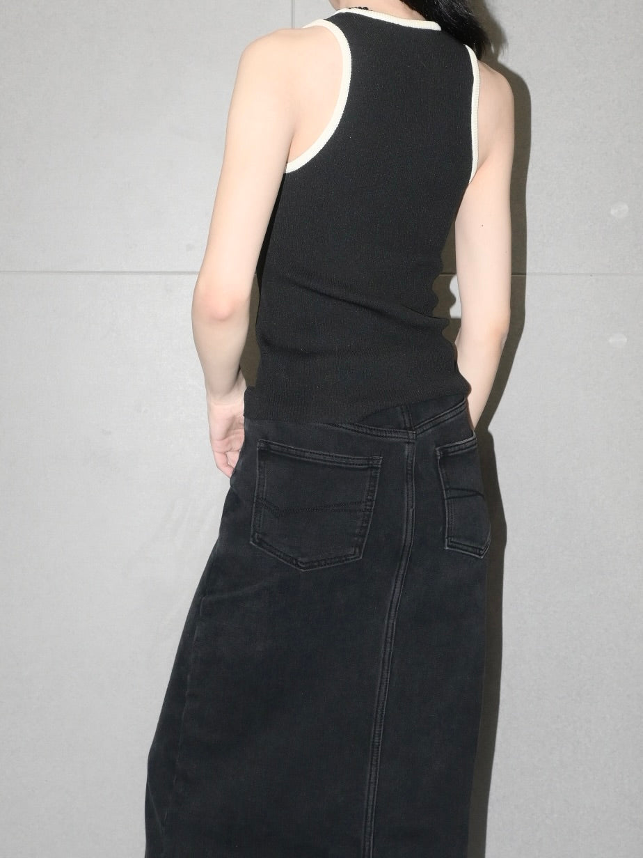 Contrast Trim Tank Top