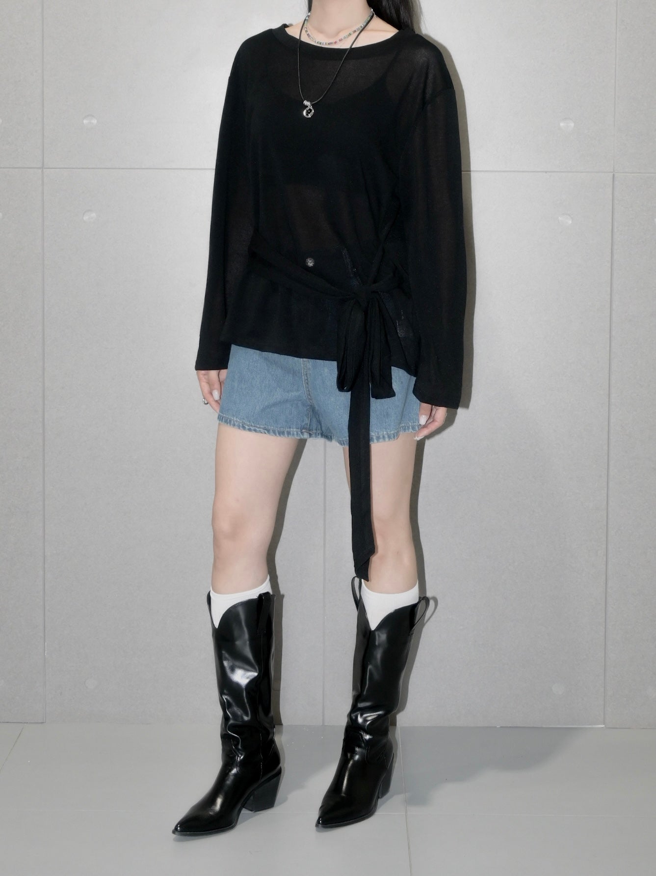 Tie Side Long Sleeve