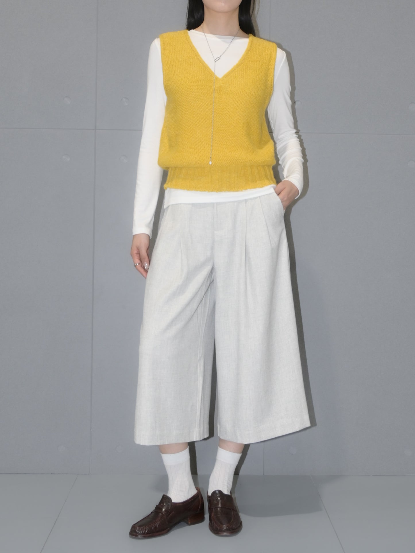 Wool Rolled Edge Vest