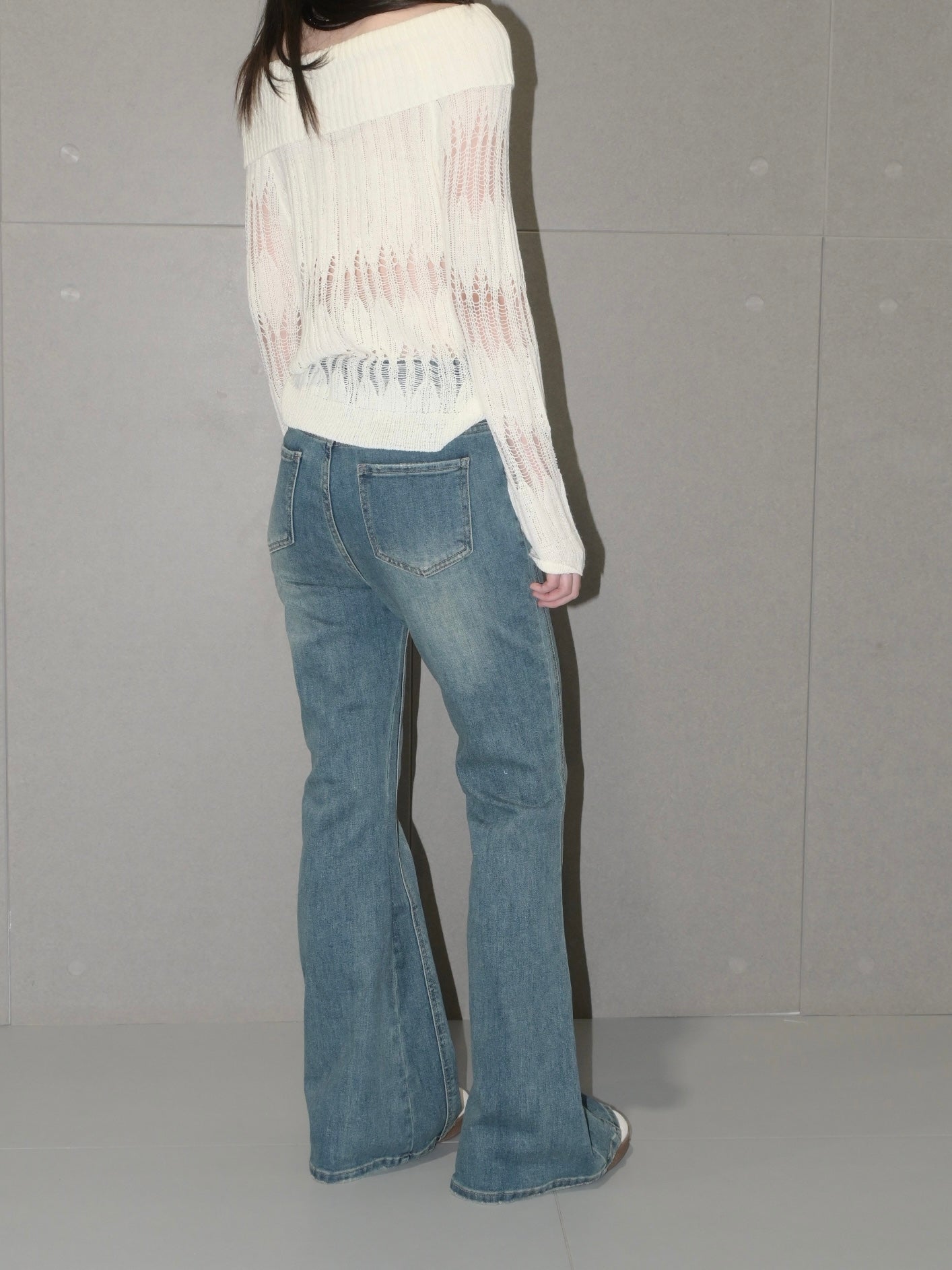 Hi-Rise Flare Jeans