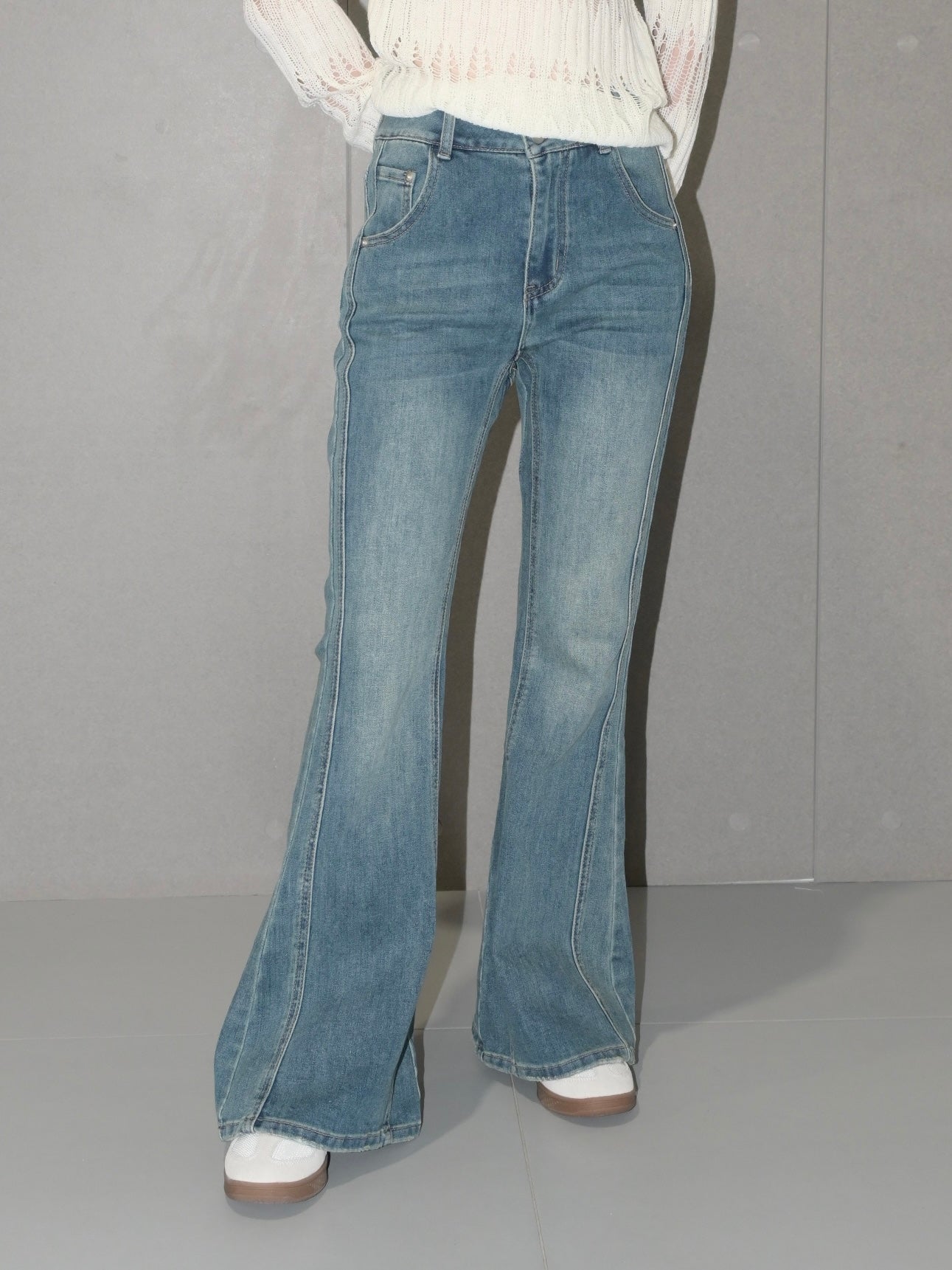 Hi-Rise Flare Jeans