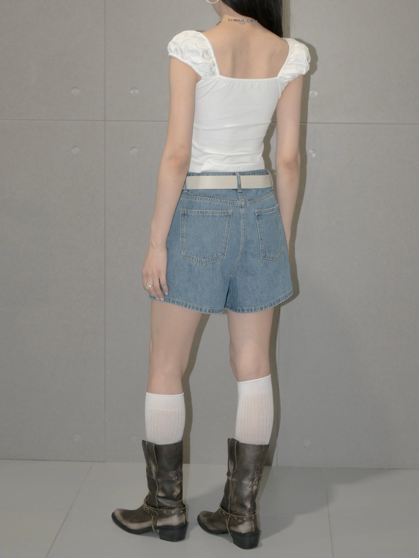 Cotton Puff Sleeve Tee