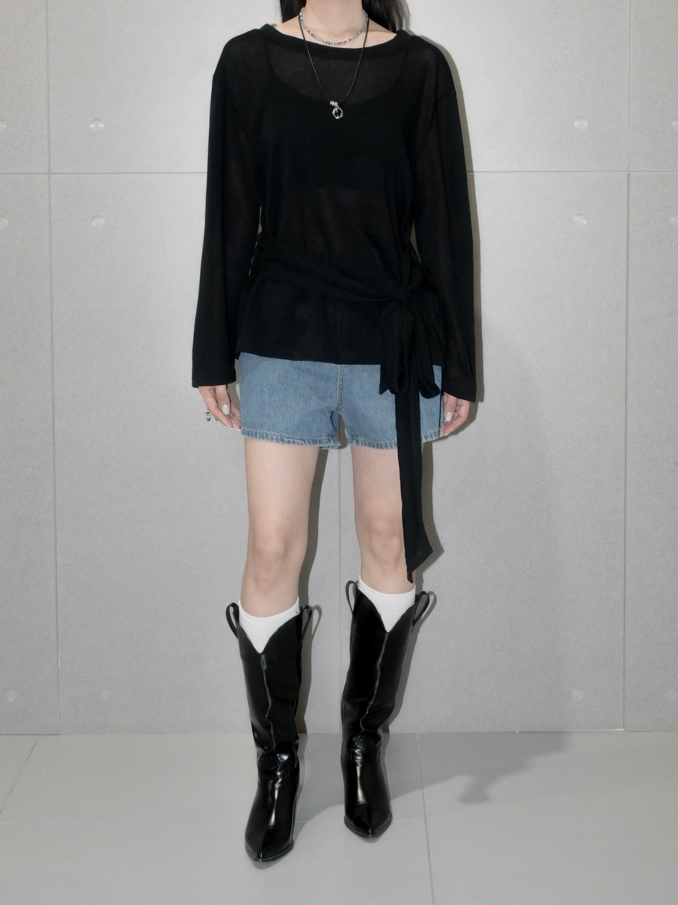Tie Side Long Sleeve
