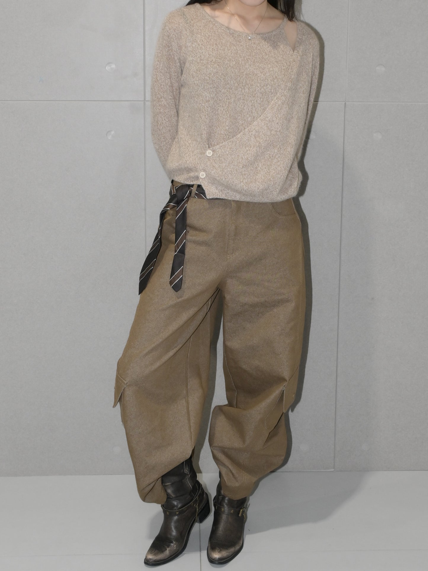 Baggy Barrel Leg Cargo Pant