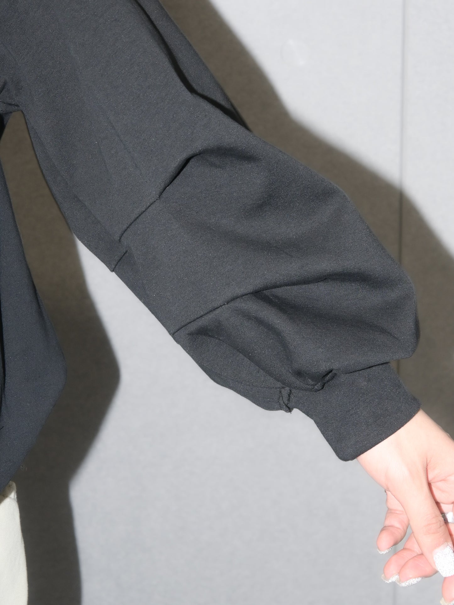 Foldover Off Shoulder Sweatshirt