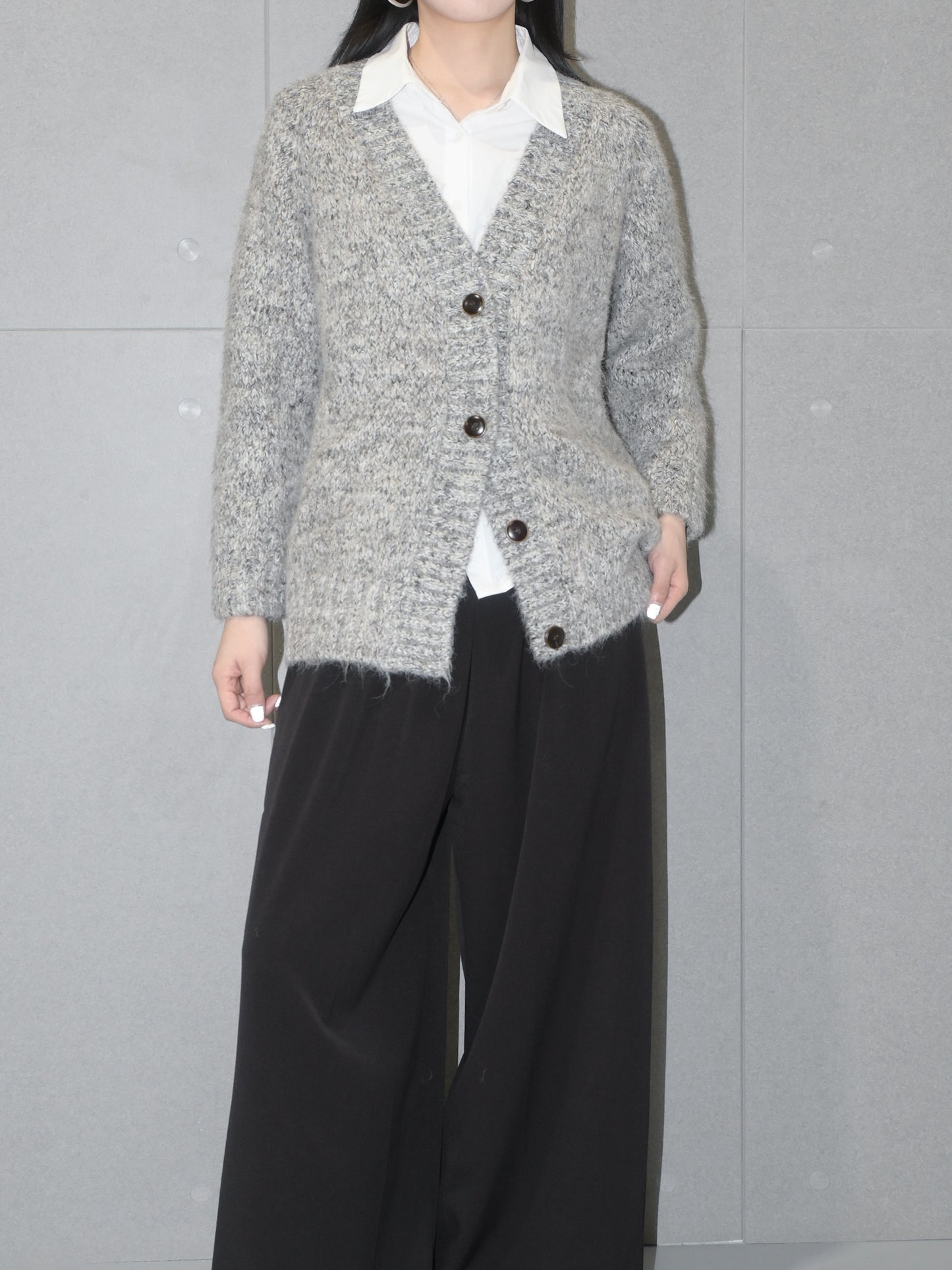 Oversized Merino Wool Cardigan