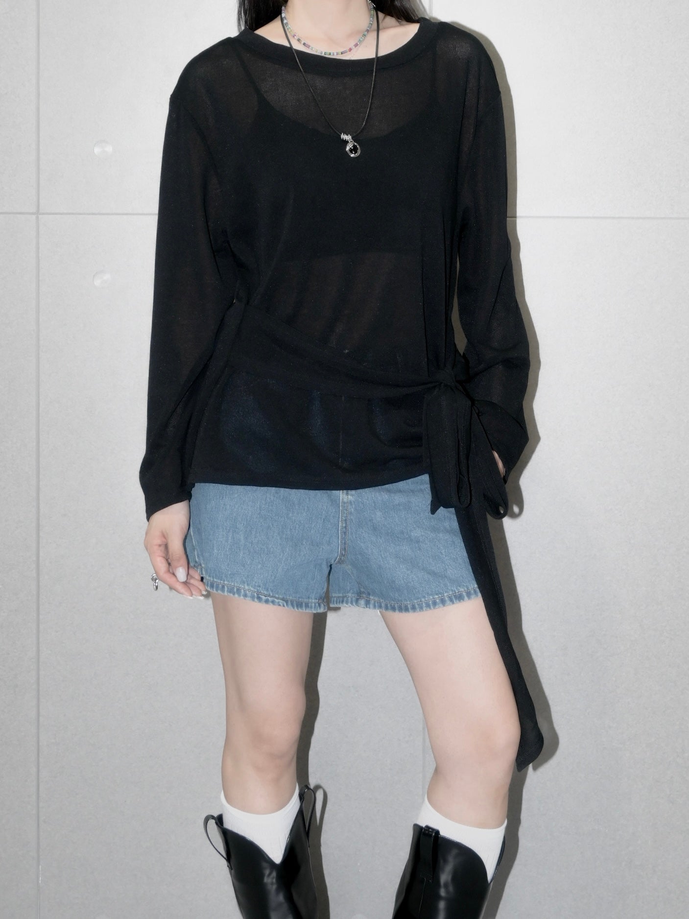 Tie Side Long Sleeve