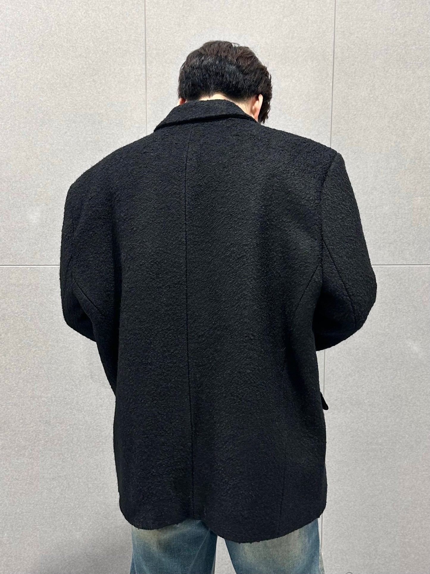 Unisex Straight Cut Wool Blazer