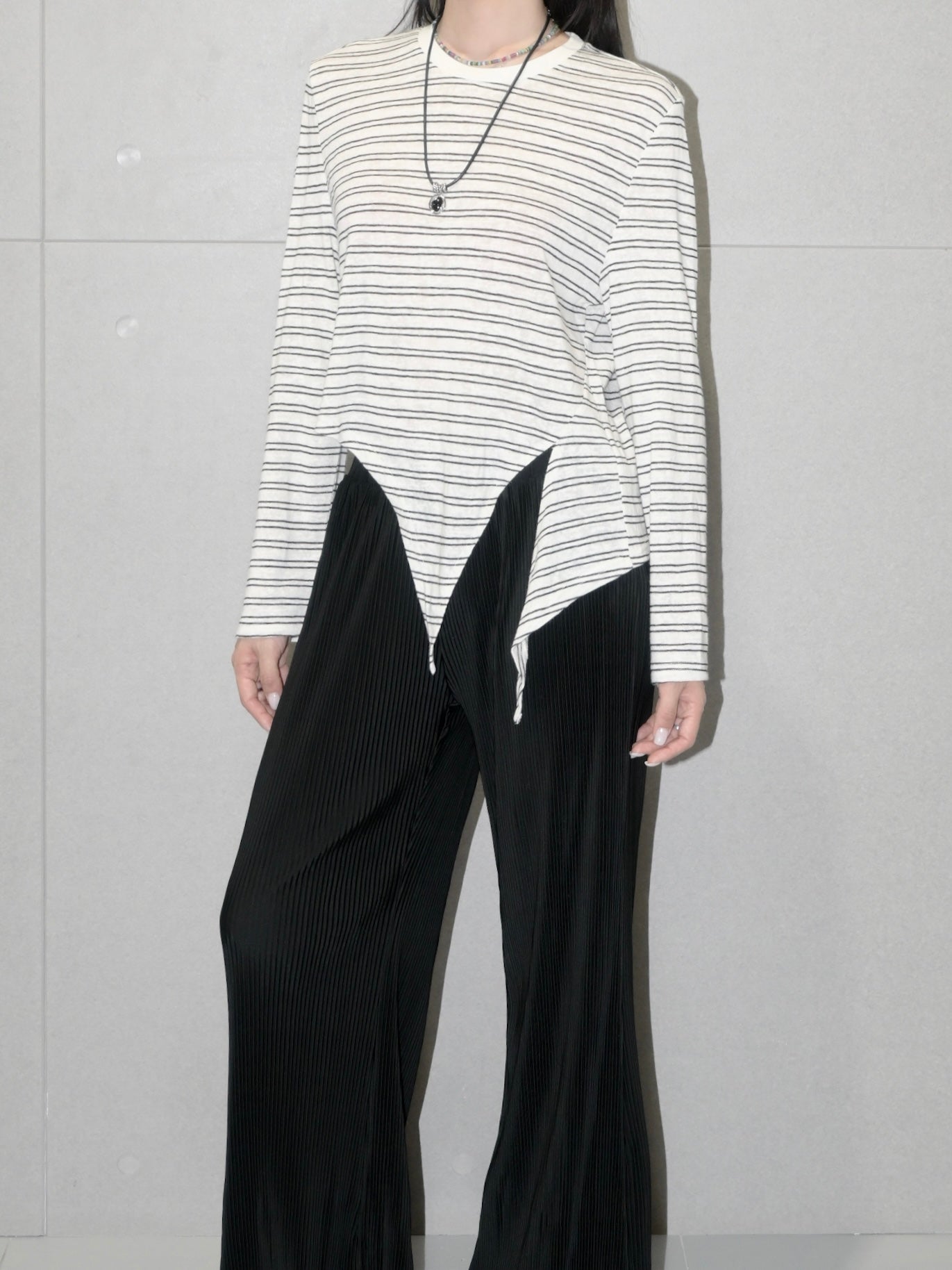 Stripe Knot Side Top