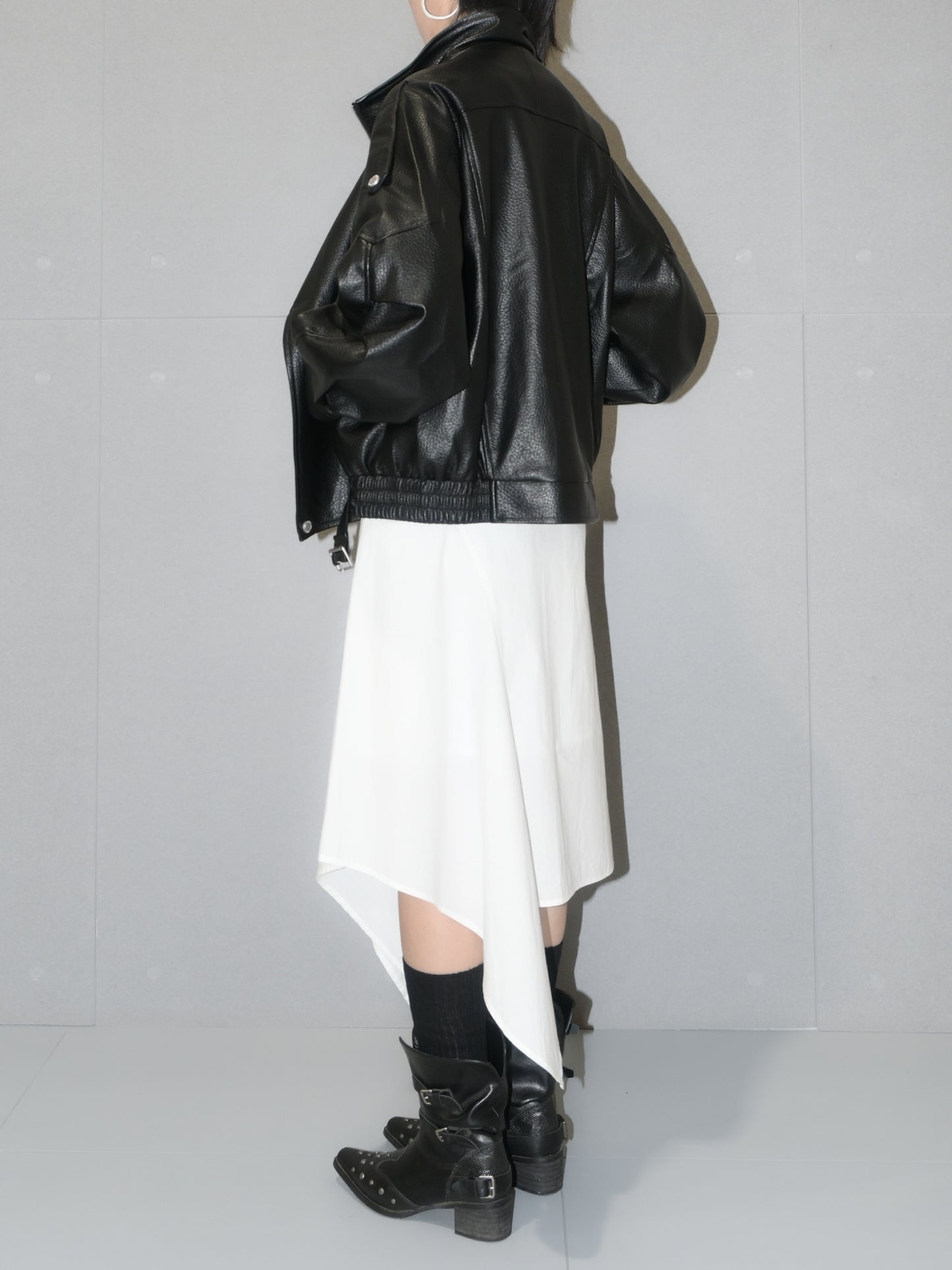 Oversized Vegan Leather Blouson