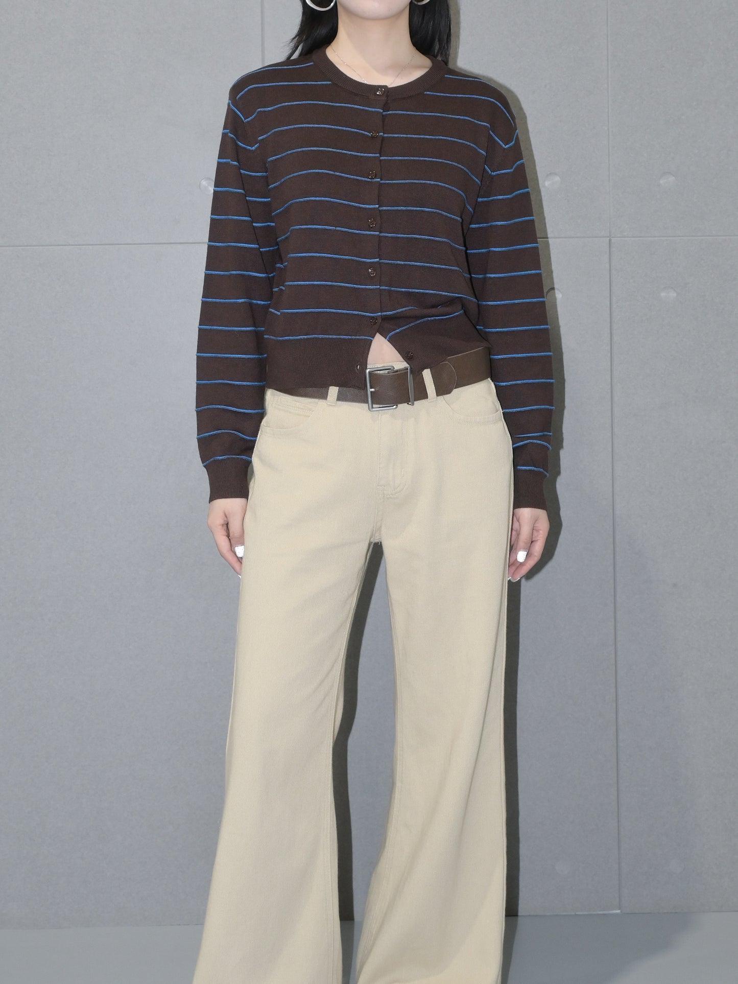 Striped Wool Cardigan