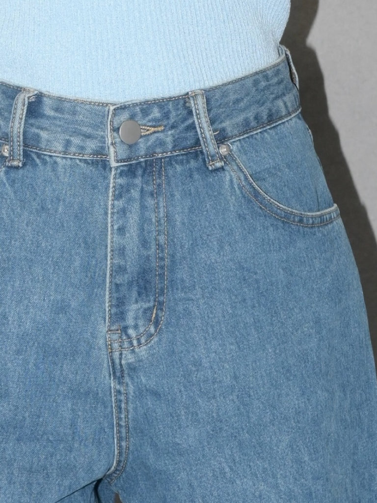 The A-Line Denim Short