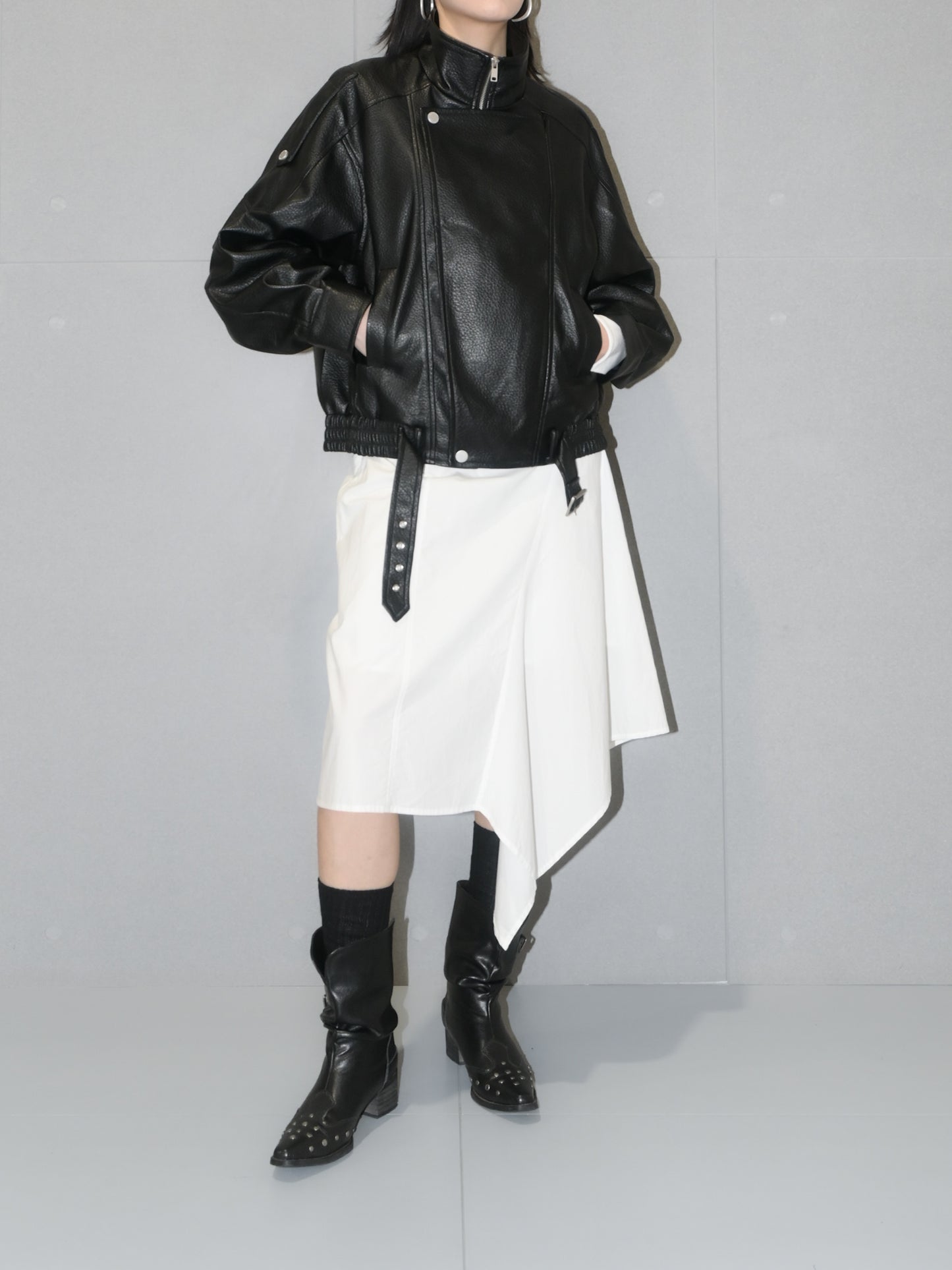Oversized Vegan Leather Blouson