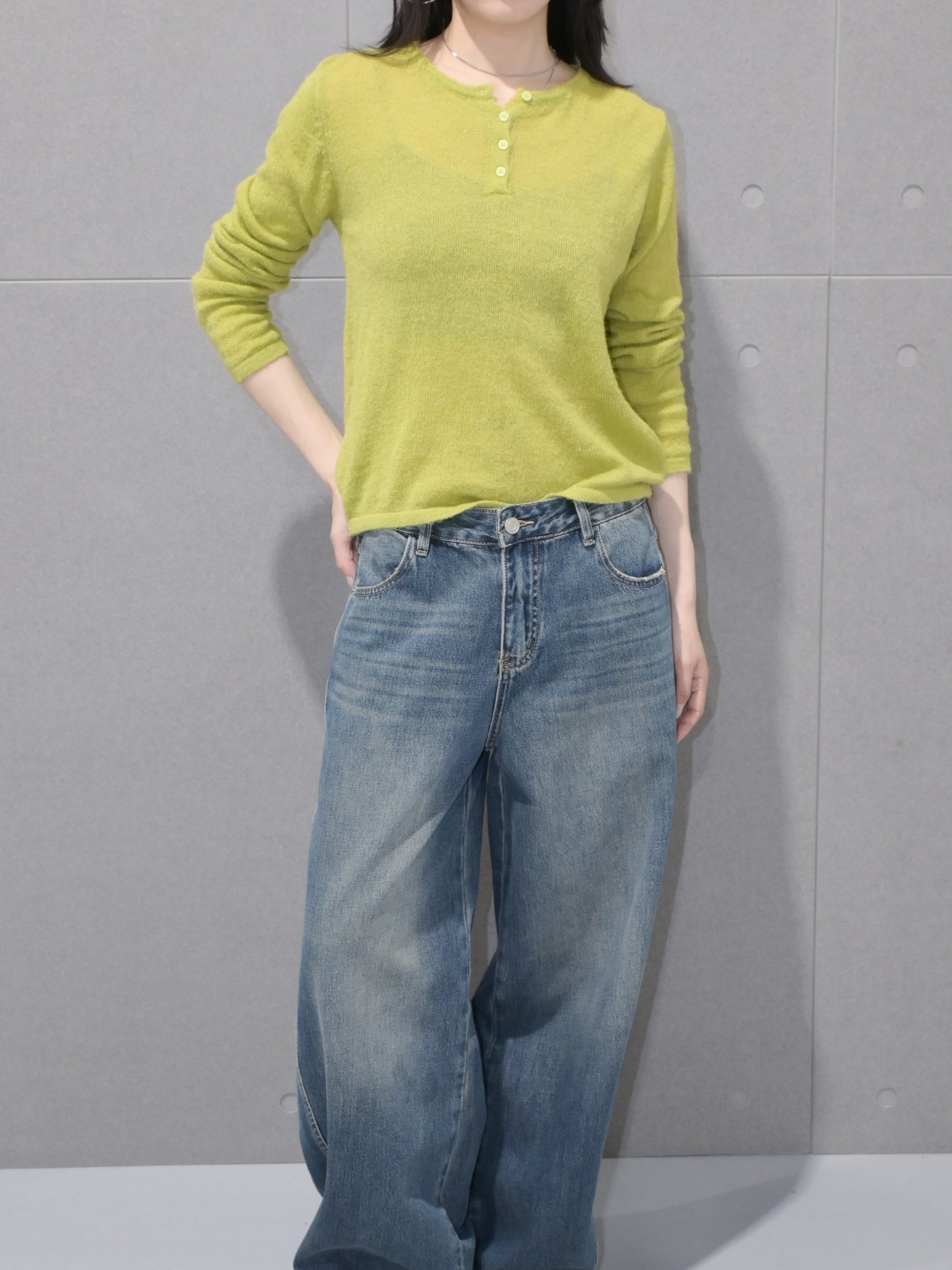 Henley Wool Sweater
