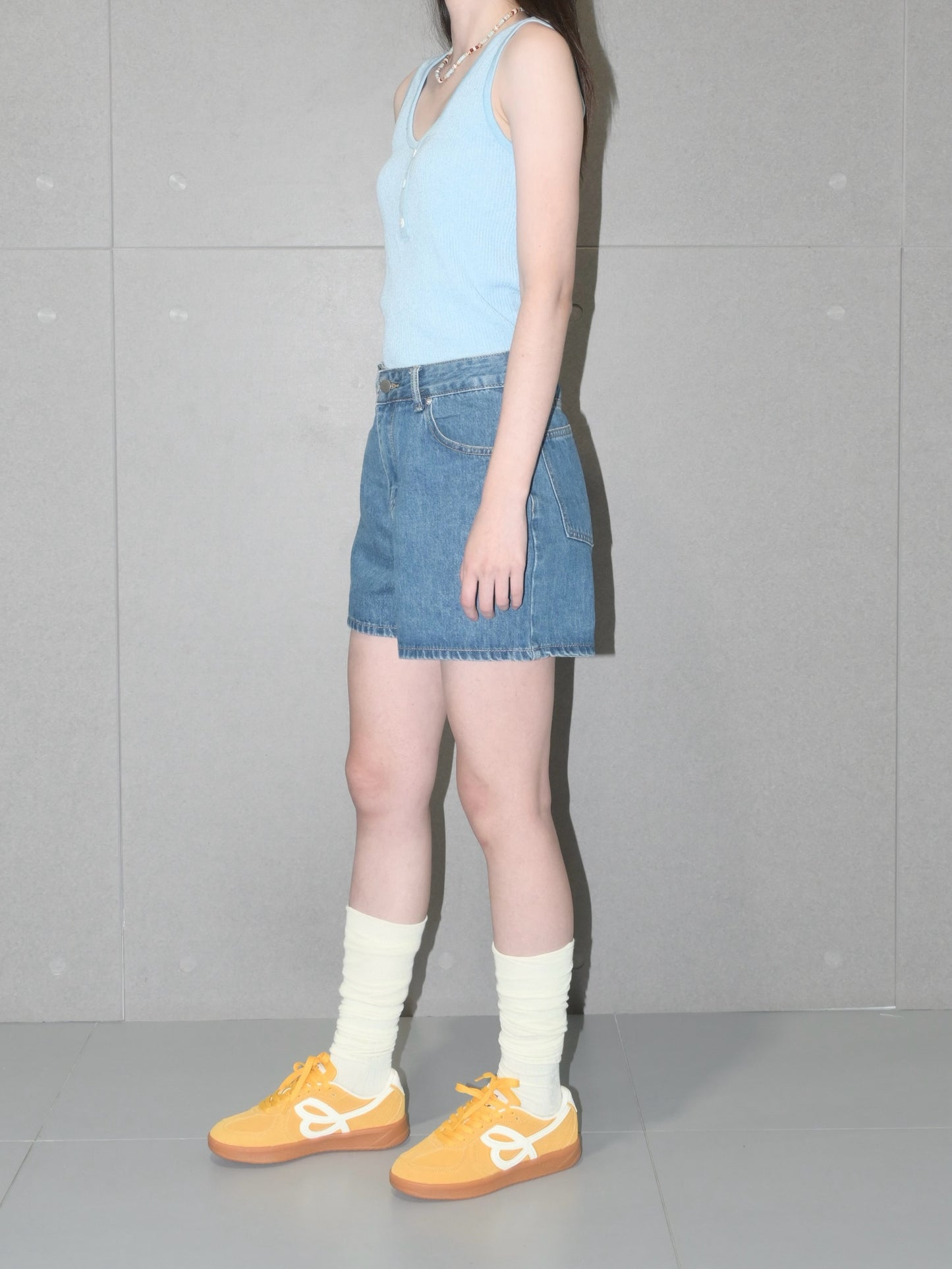 The A-Line Denim Short