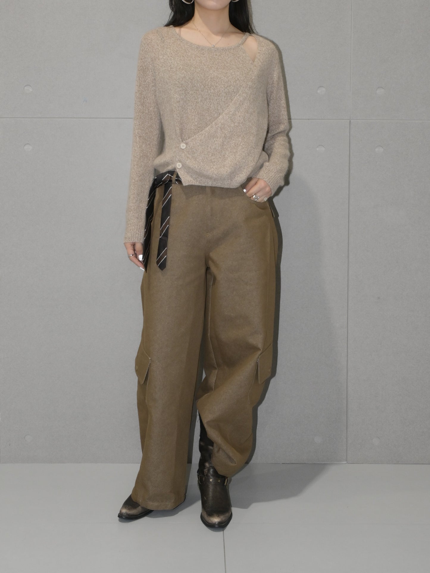 Merino Wool Wrap Sweater