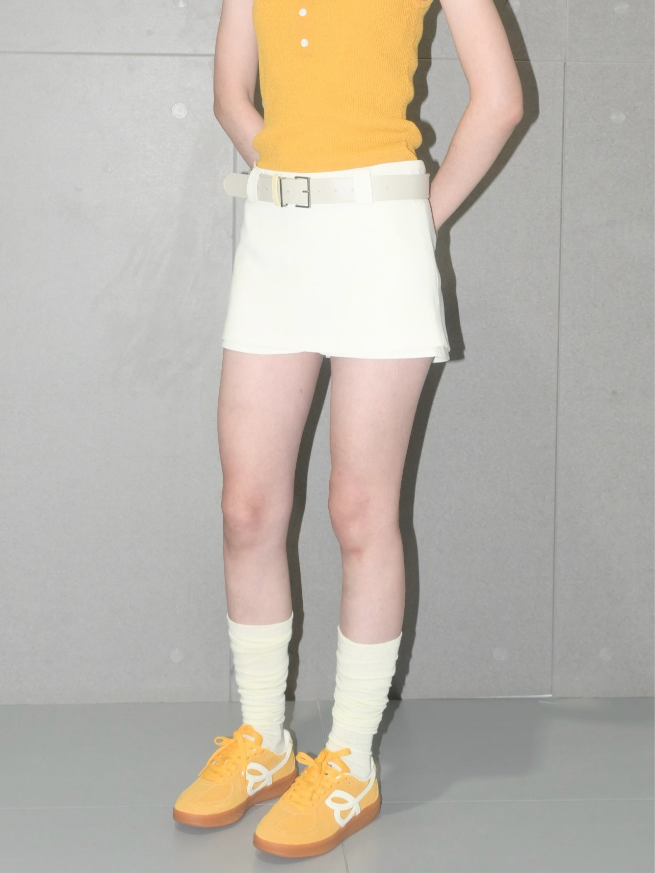 Mid-Waisted Mini Skort