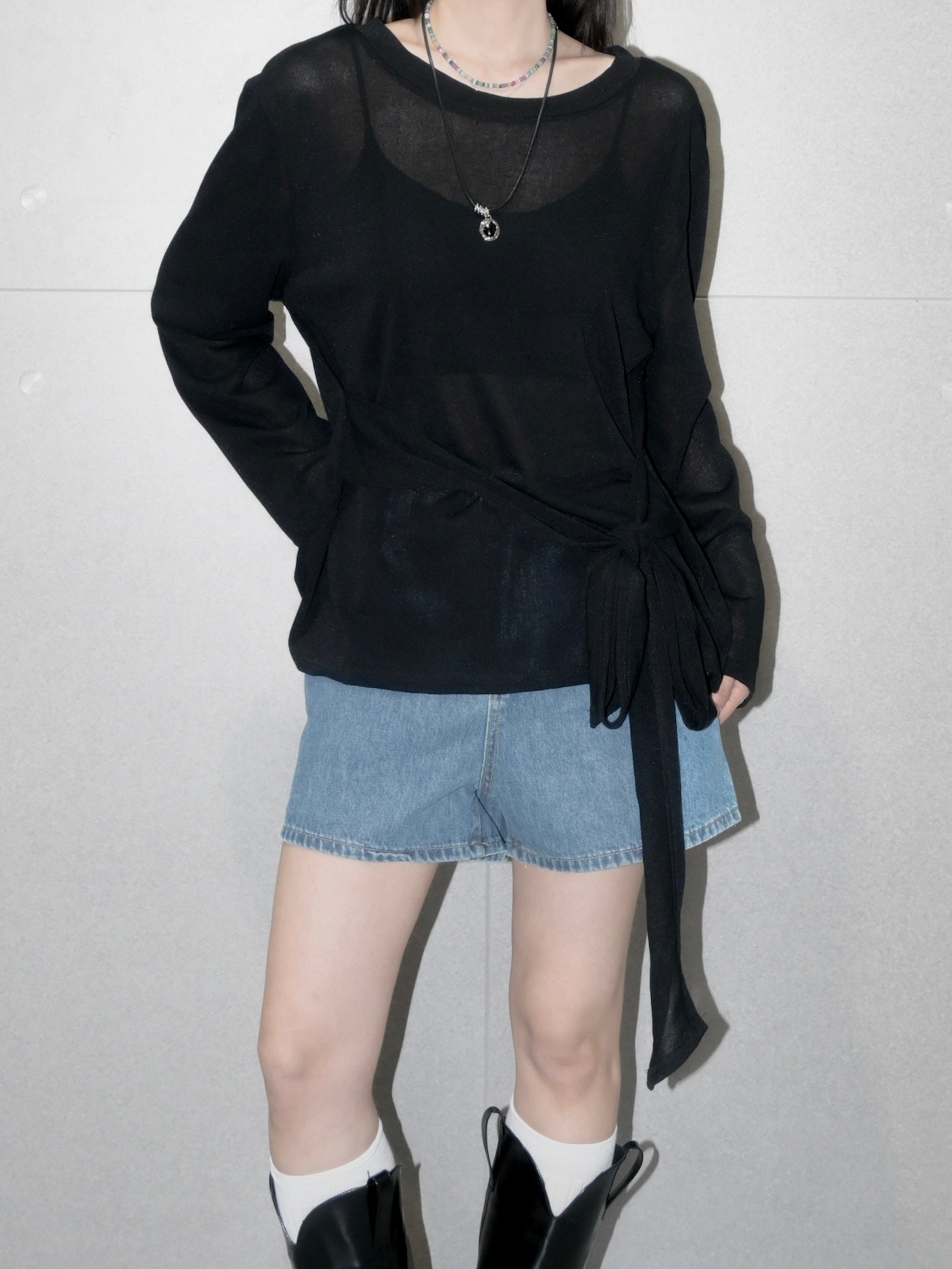 Tie Side Long Sleeve