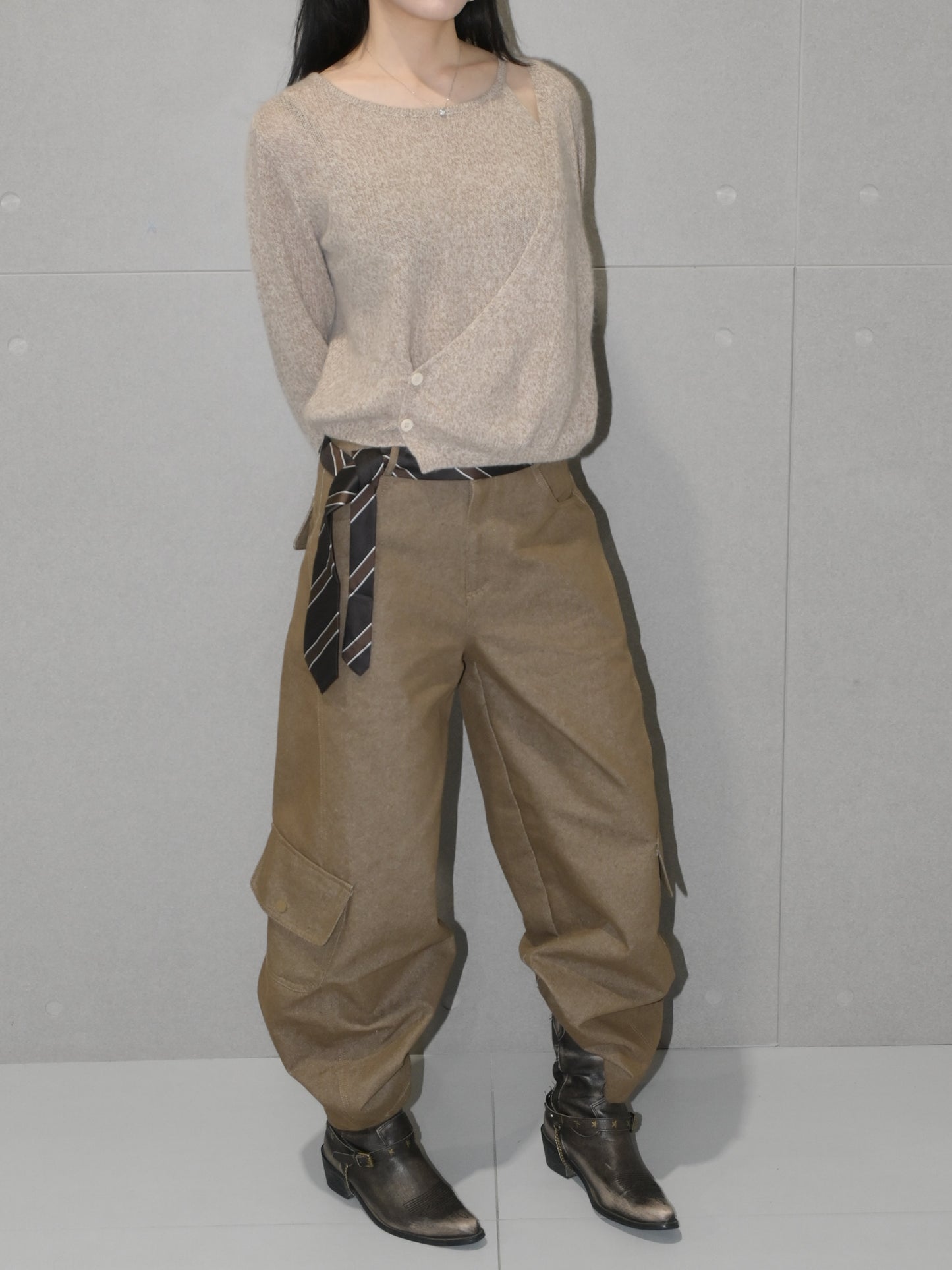 Baggy Barrel Leg Cargo Pant