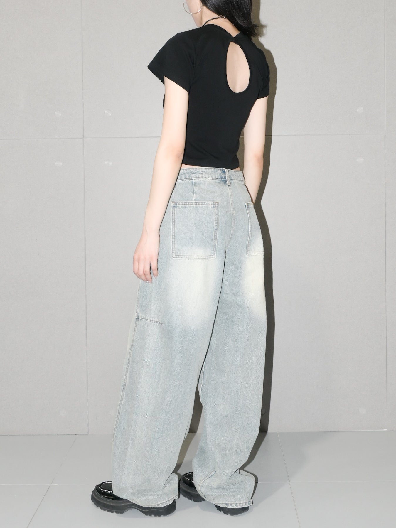 Open Back Crop Tee