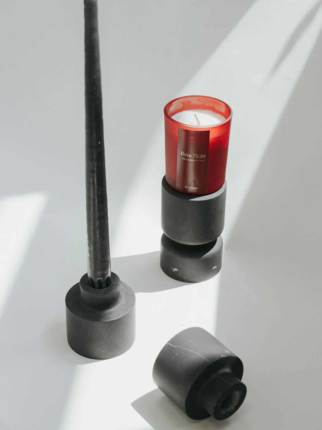 Serene Marble Holder in Black