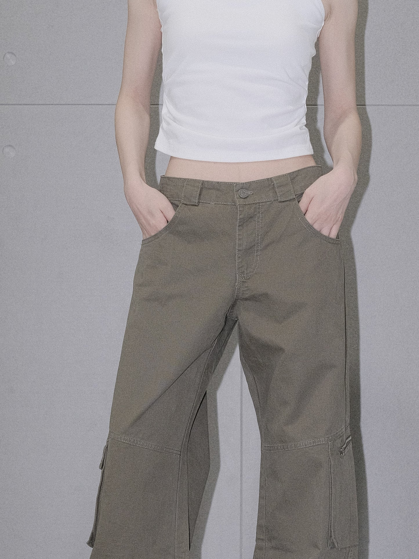 Wide-Leg Cargo Pants
