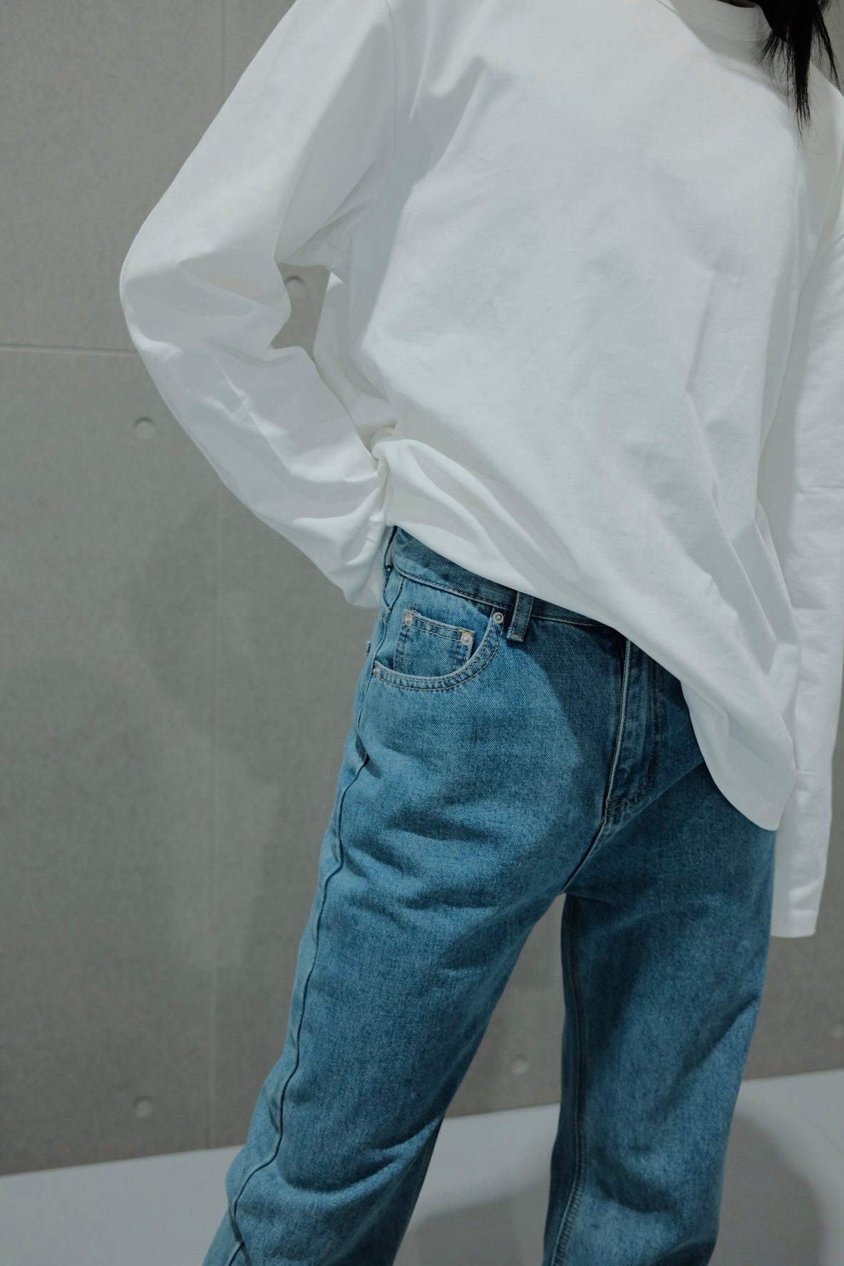 High Rise Straight Jeans