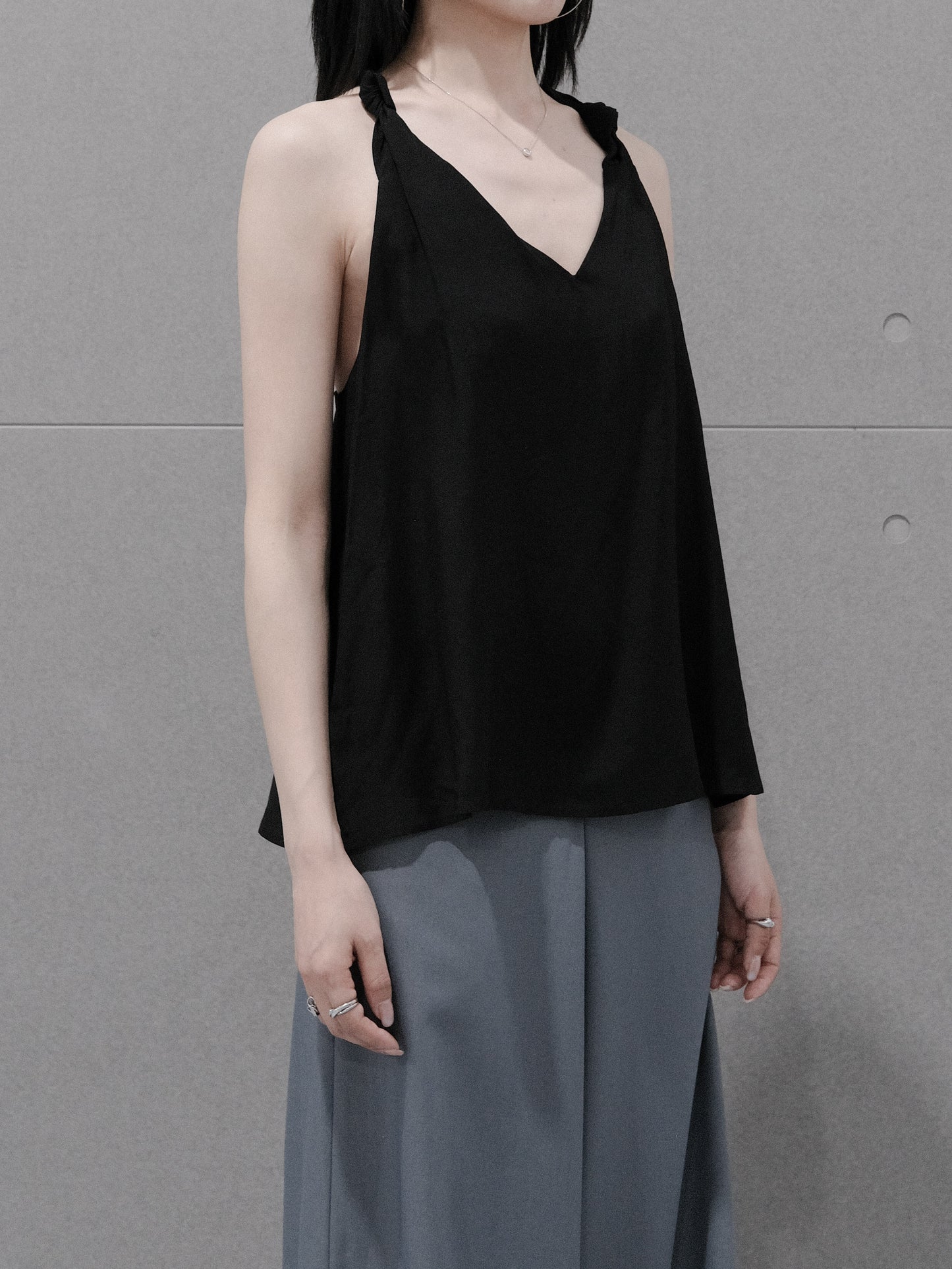Linen Knot Tank Top