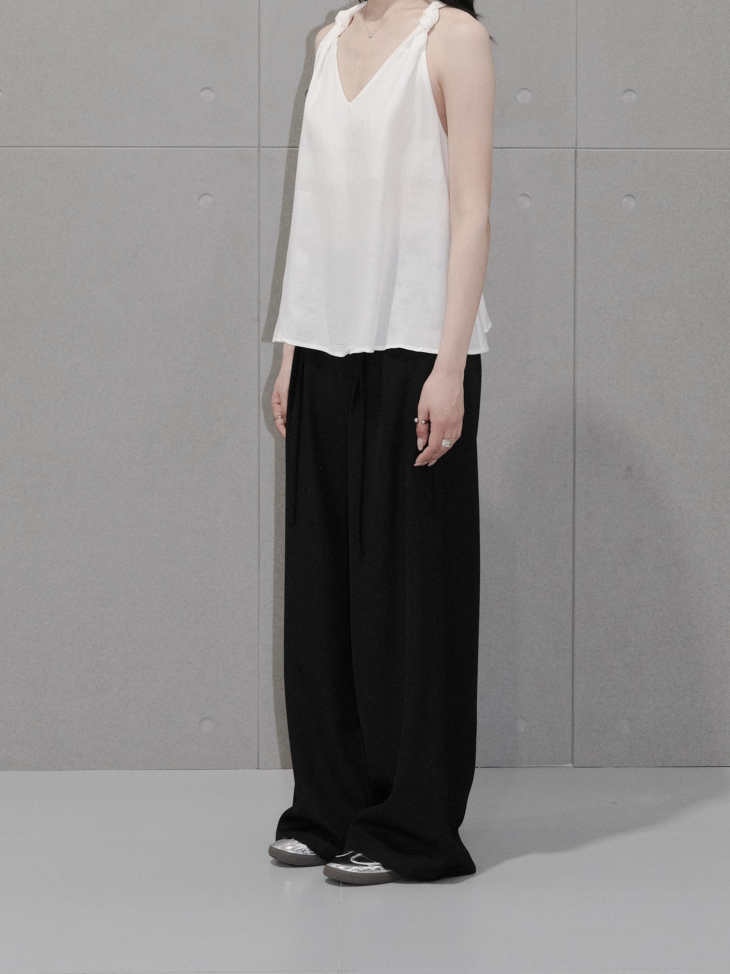 Linen Knot Tank Top