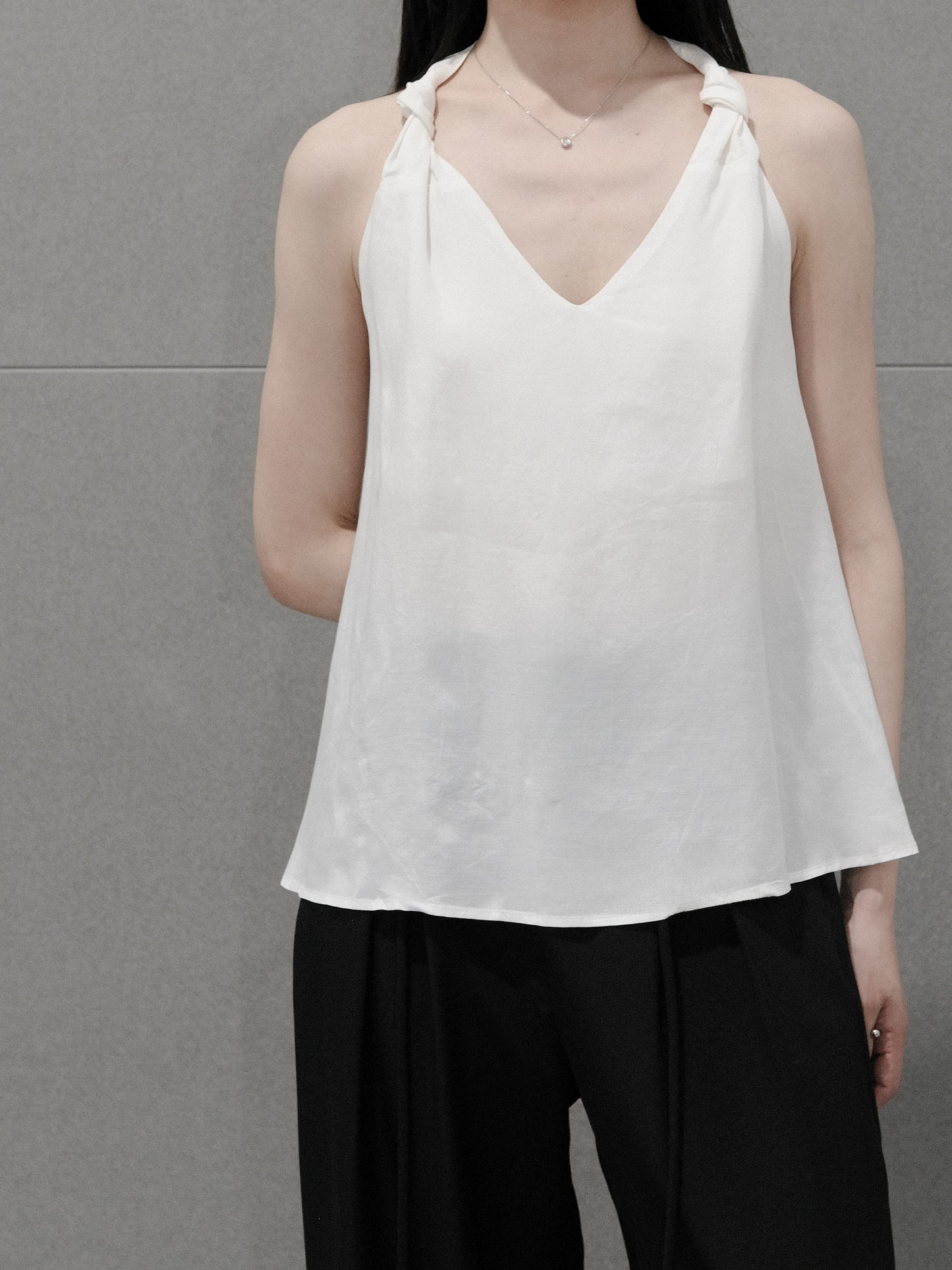 Linen Knot Tank Top