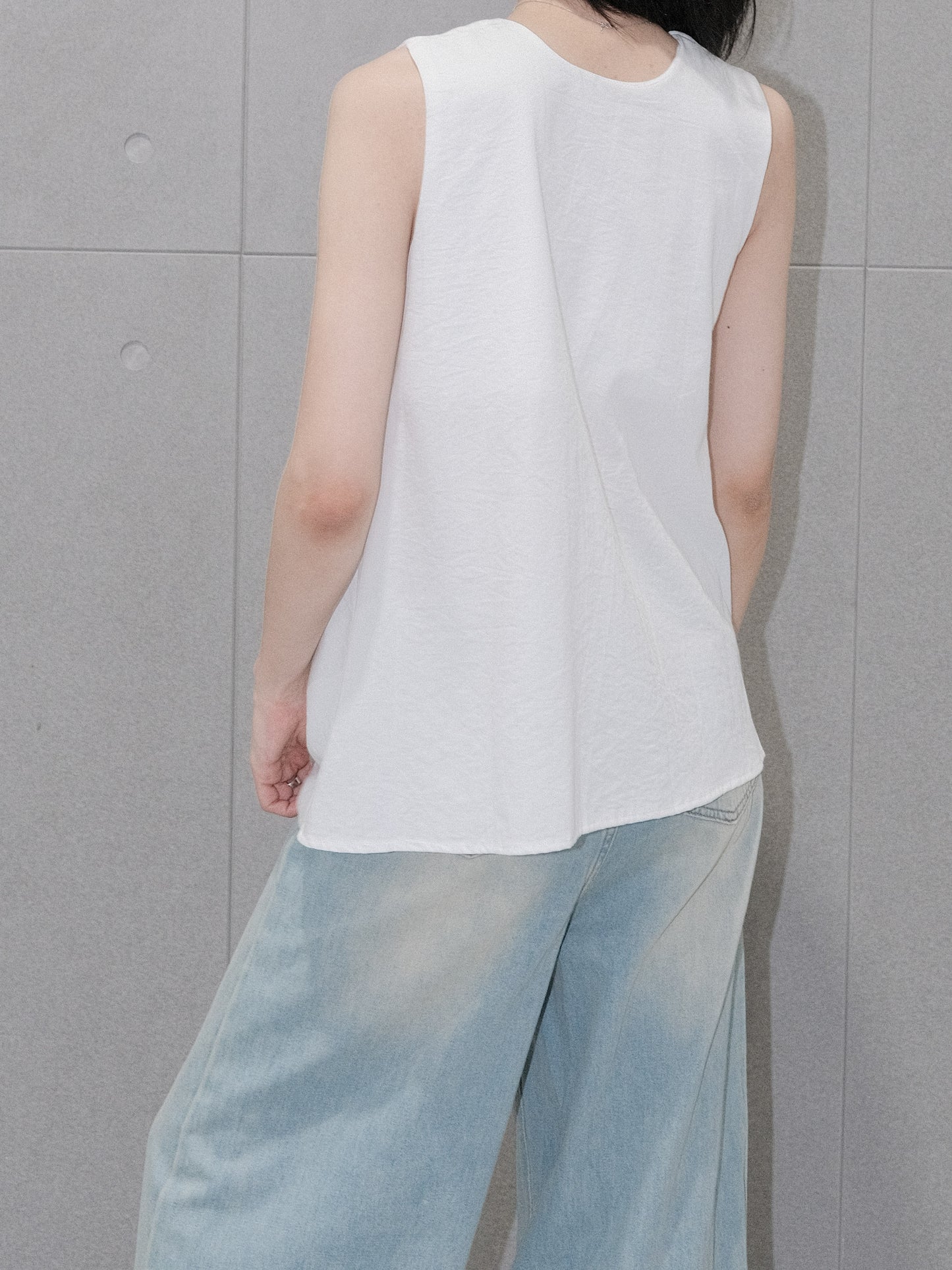 Knotted Sleeveless Top