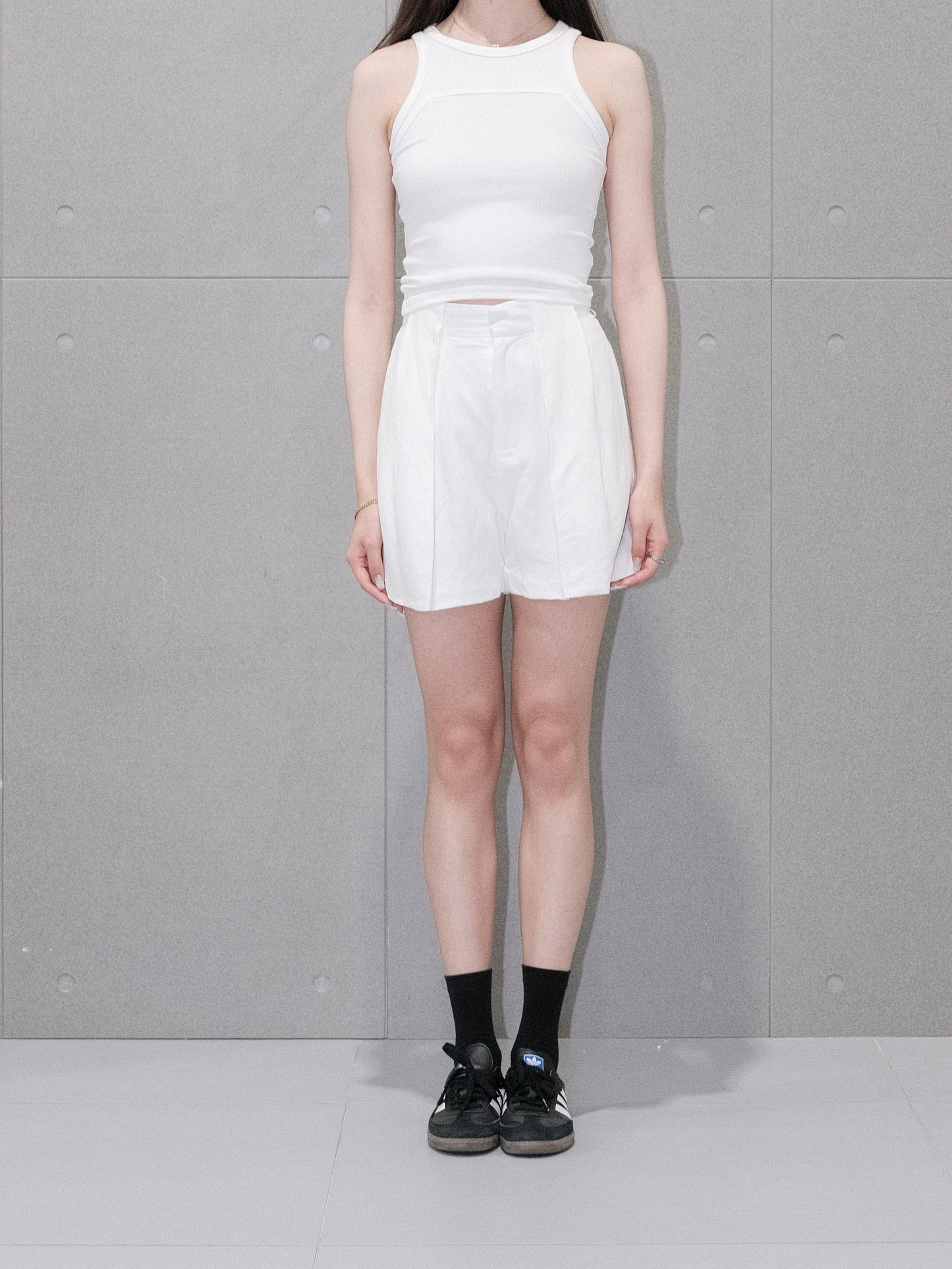 Off-White Linen Shorts