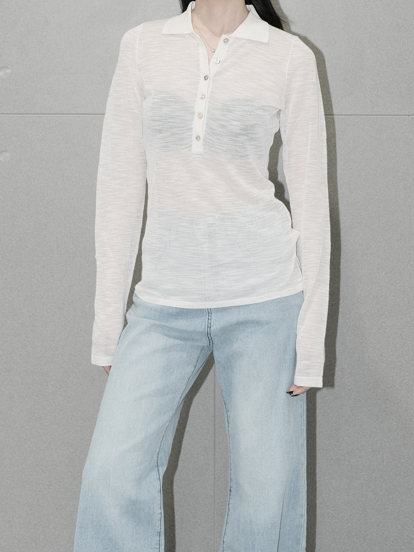 Slub Linen Polo Shirt