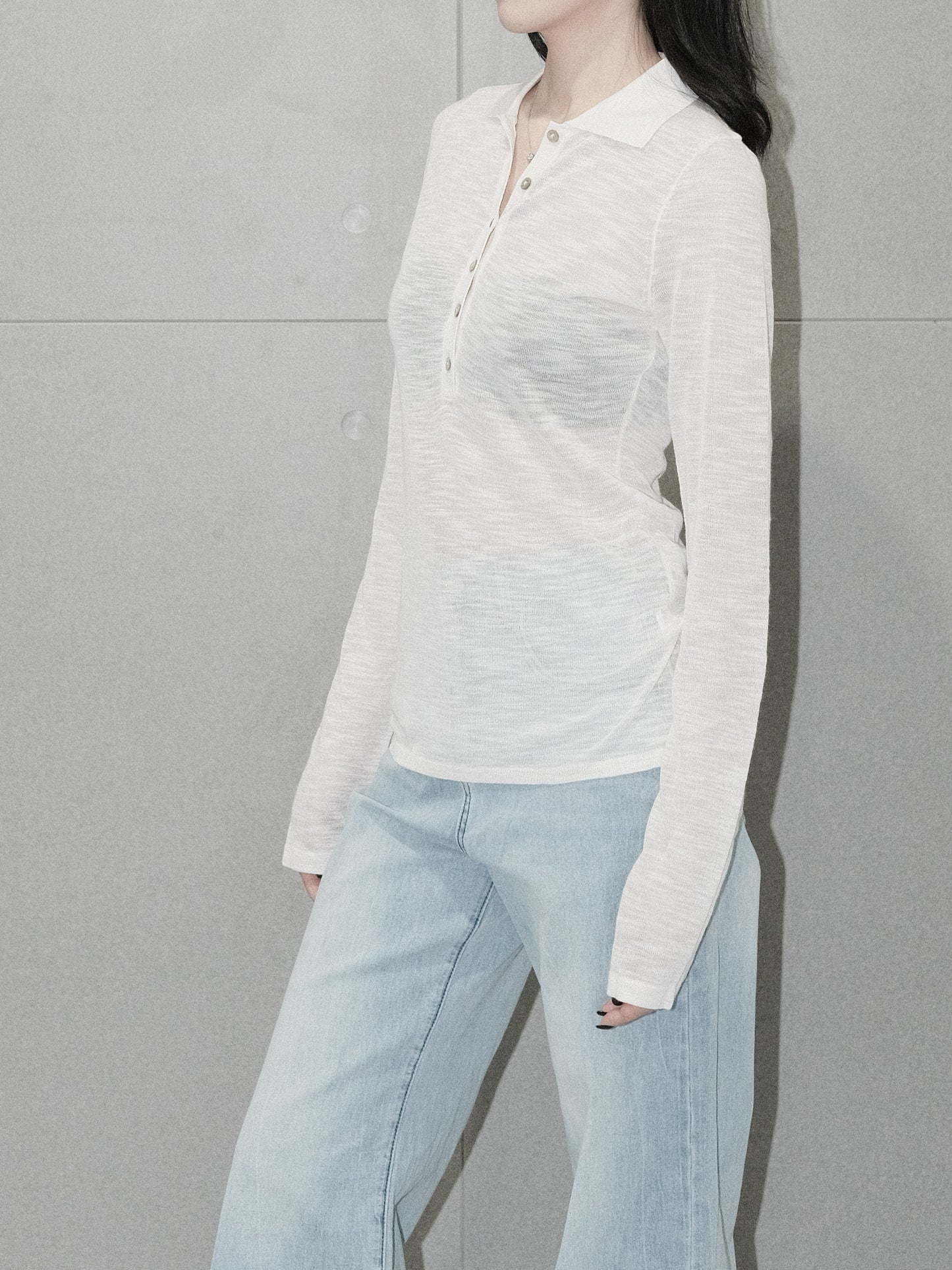 Slub Linen Polo Shirt