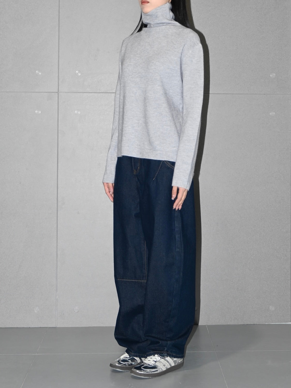 Ribbed Turtleneck Sweater