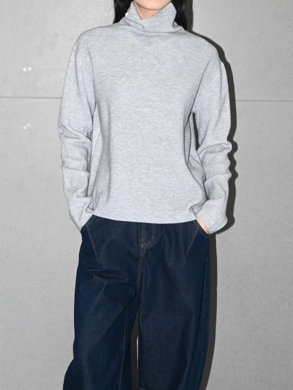 Ribbed Turtleneck Sweater