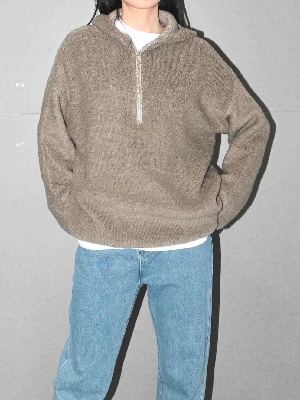 Merino Wool Hoodie Sweater