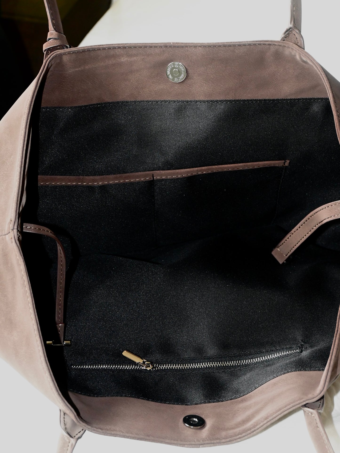 Vegan Suede Tote Bag