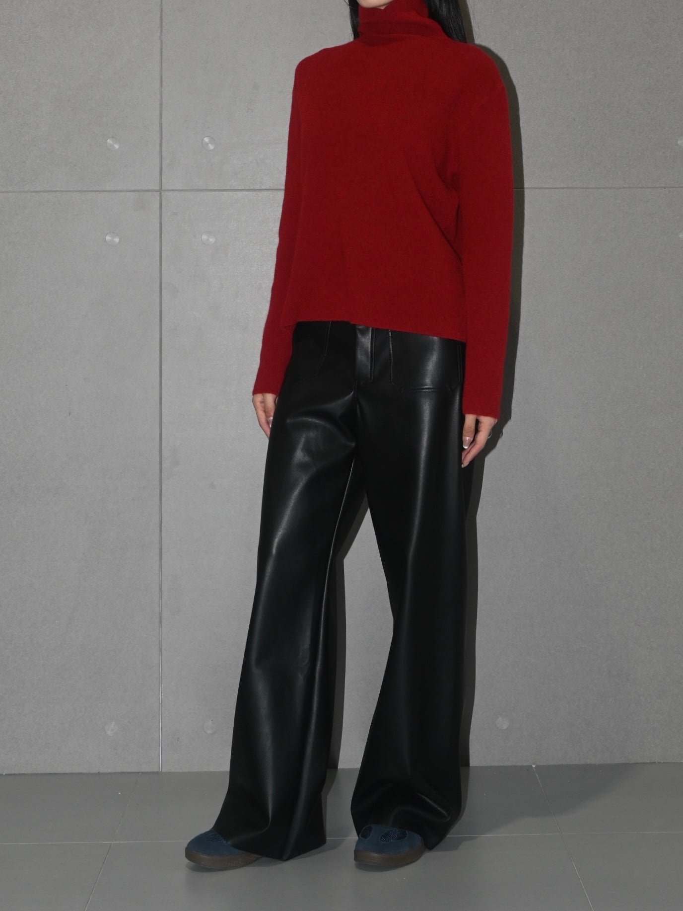Ribbed Turtleneck Sweater