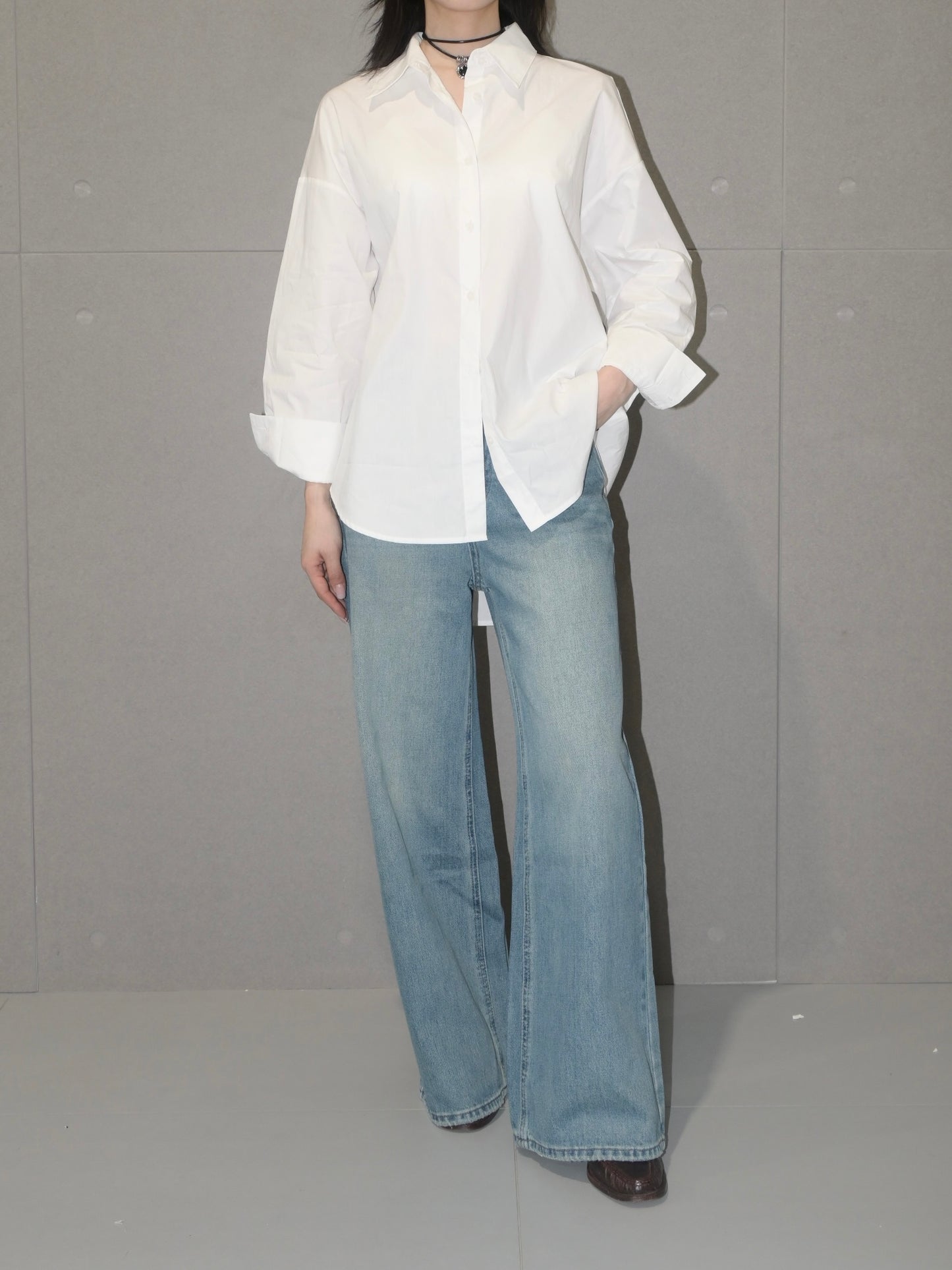 Twist-Back Relaxed Shirt