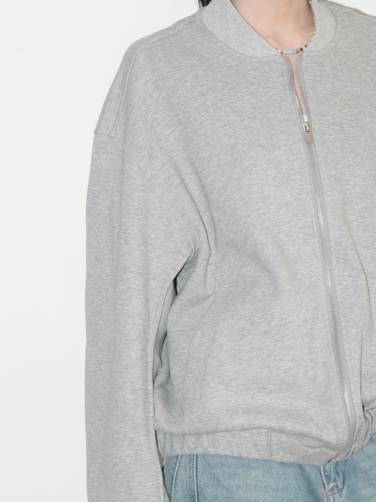 Oversized Sweatshirt Jacket