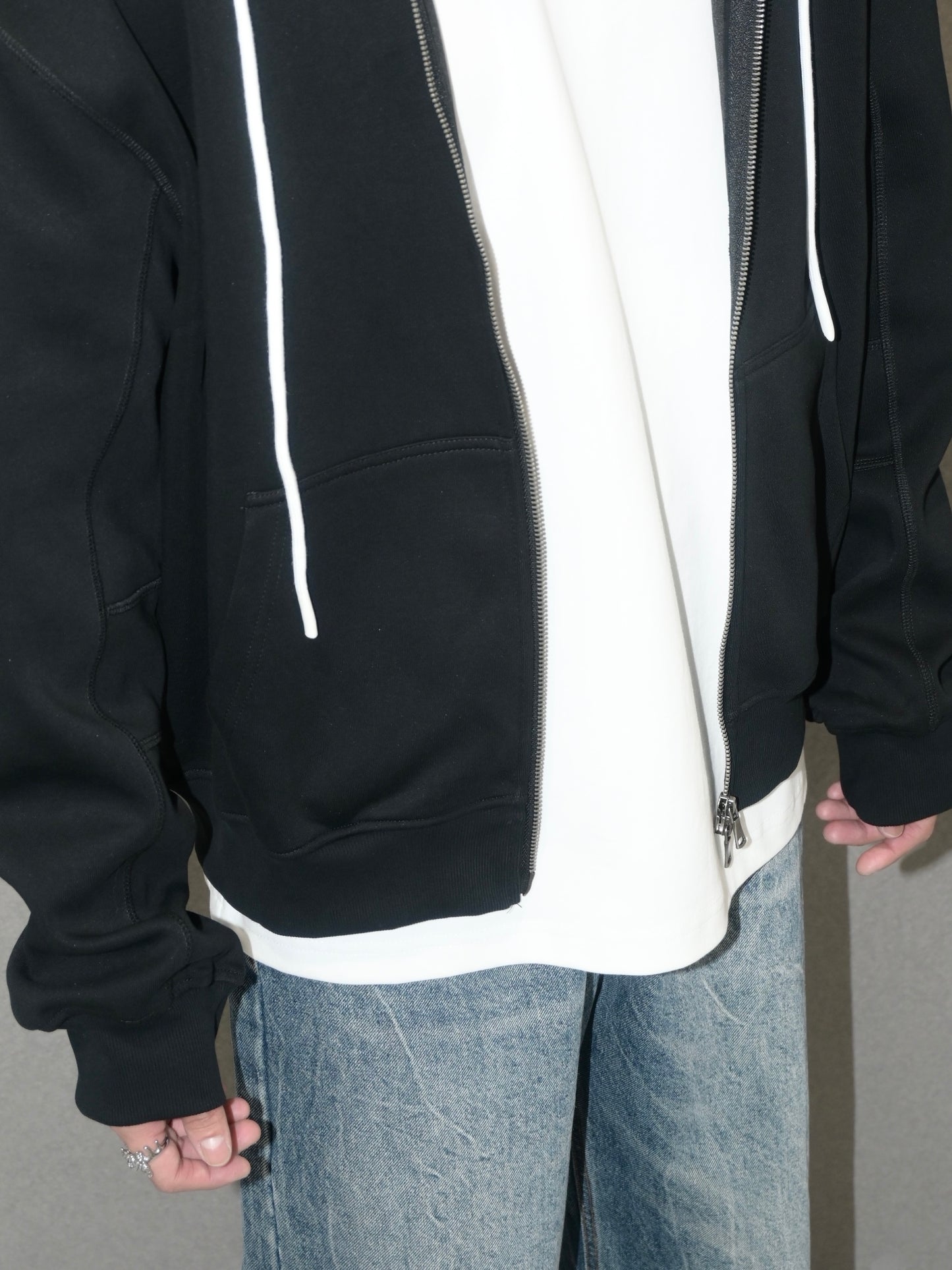 Stitch Zip Up Hoodie