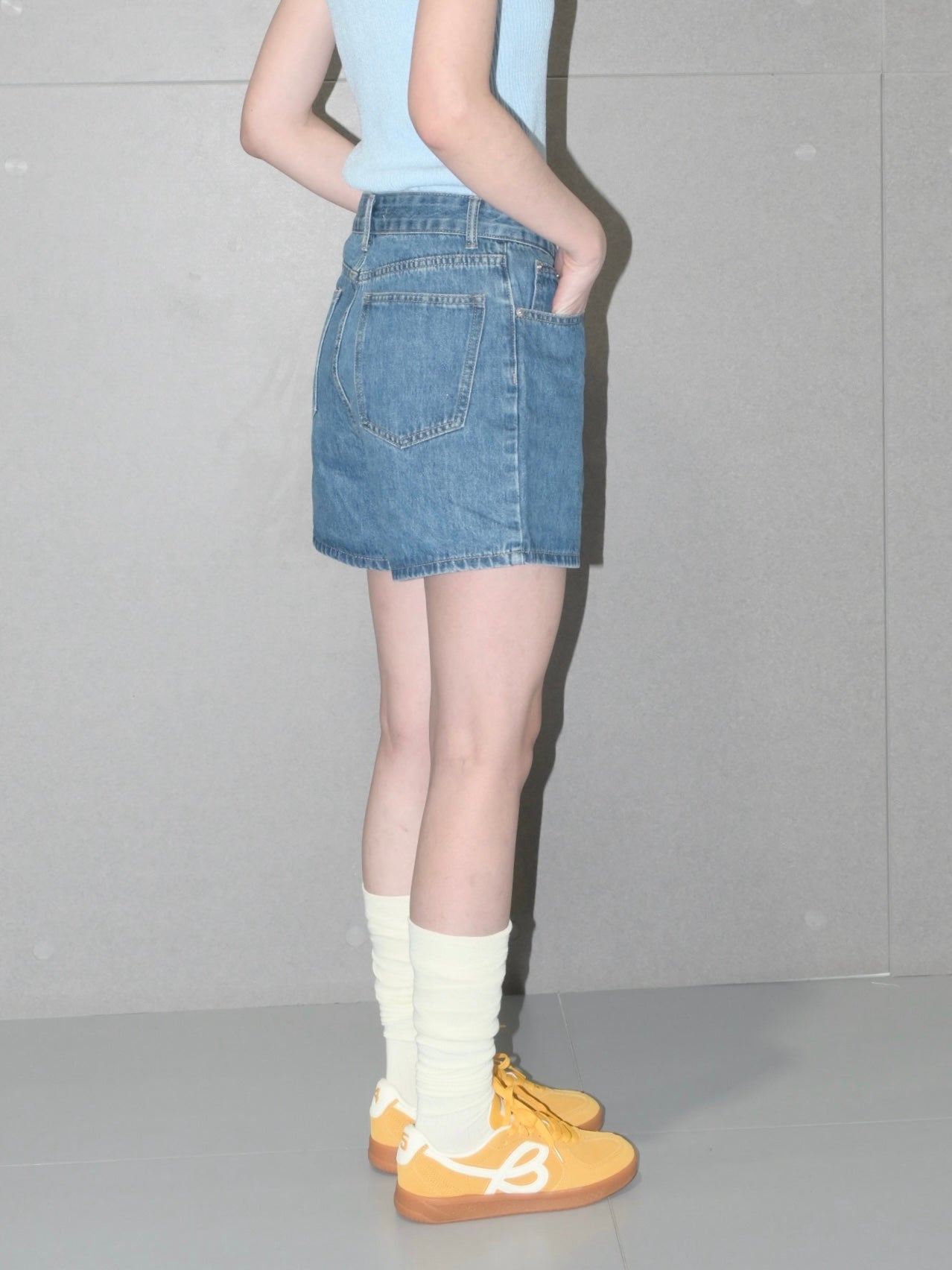 The A-Line Denim Short