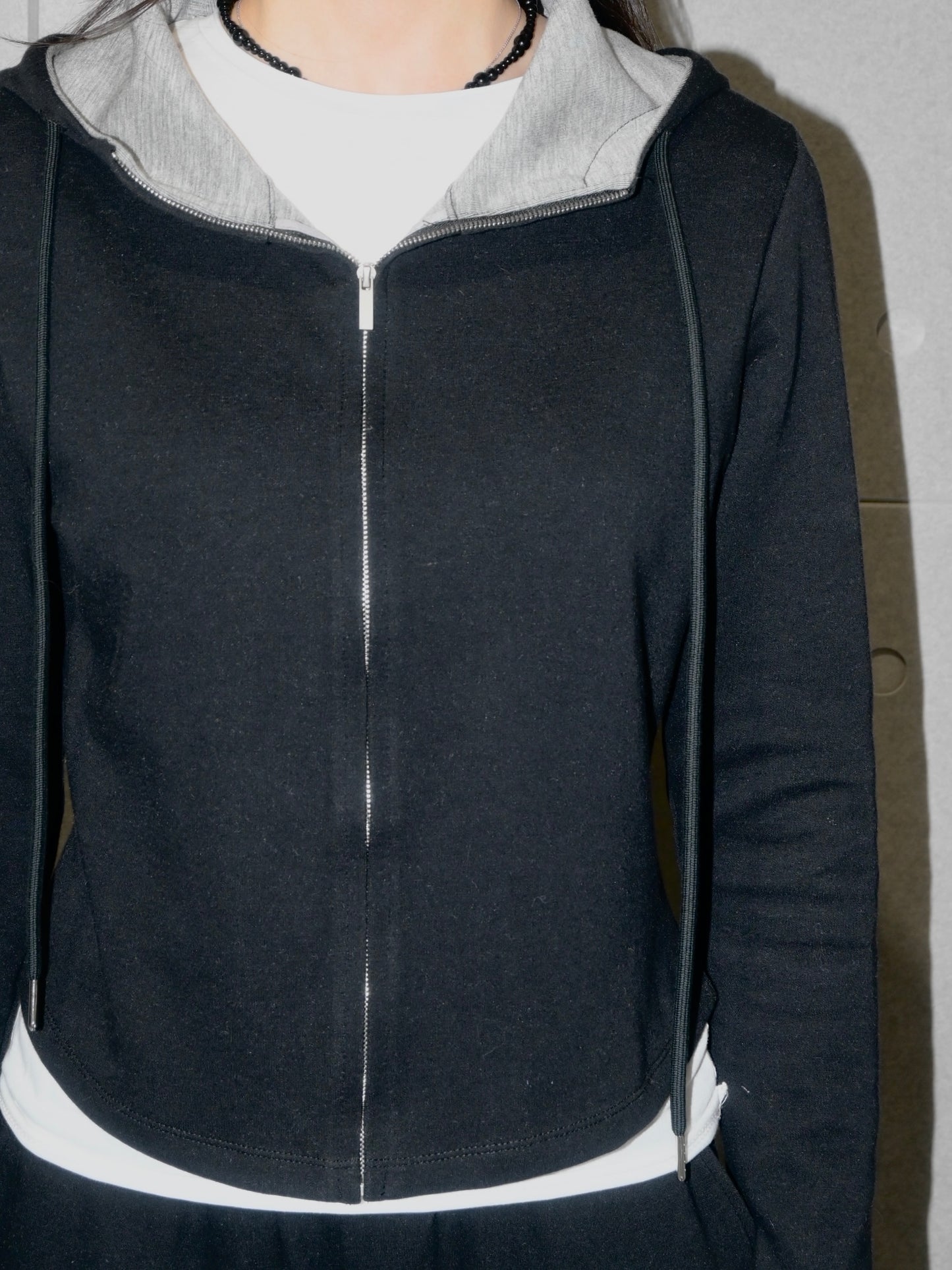 Chic Hoodie Wool Set Jacket